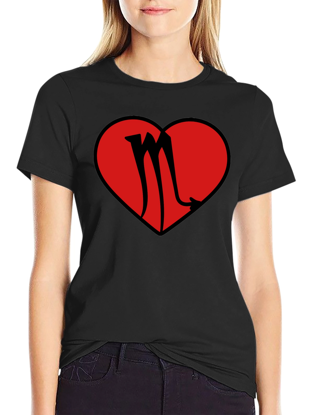 Scorpio Heart Graphic T-Shirt