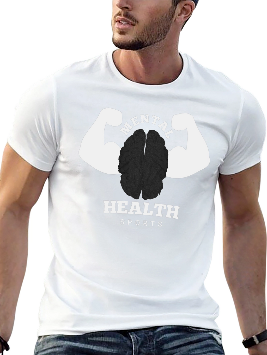 Mental Health Sports T-Shirt - Brain & Brawn