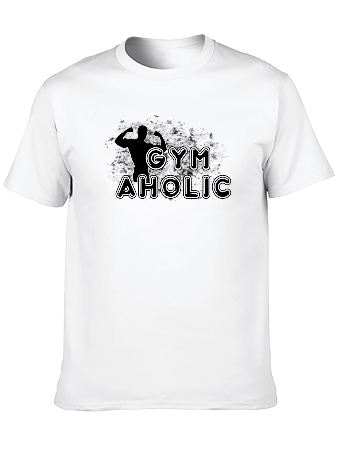 Gymaholic Black Graphic T-Shirt