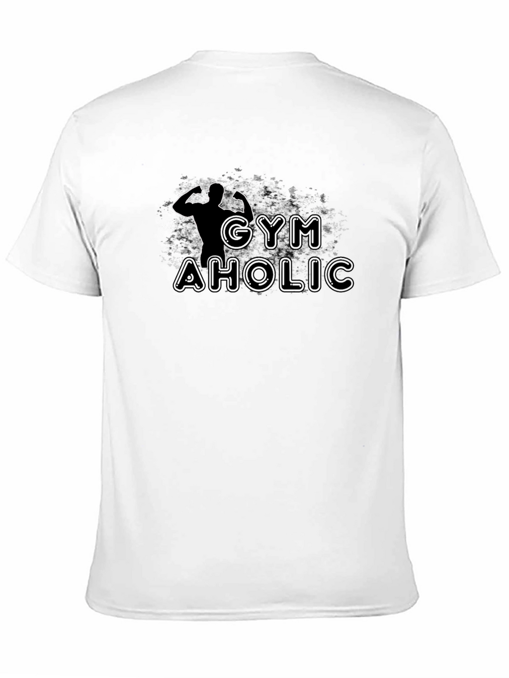 Gymaholic Black Graphic T-Shirt