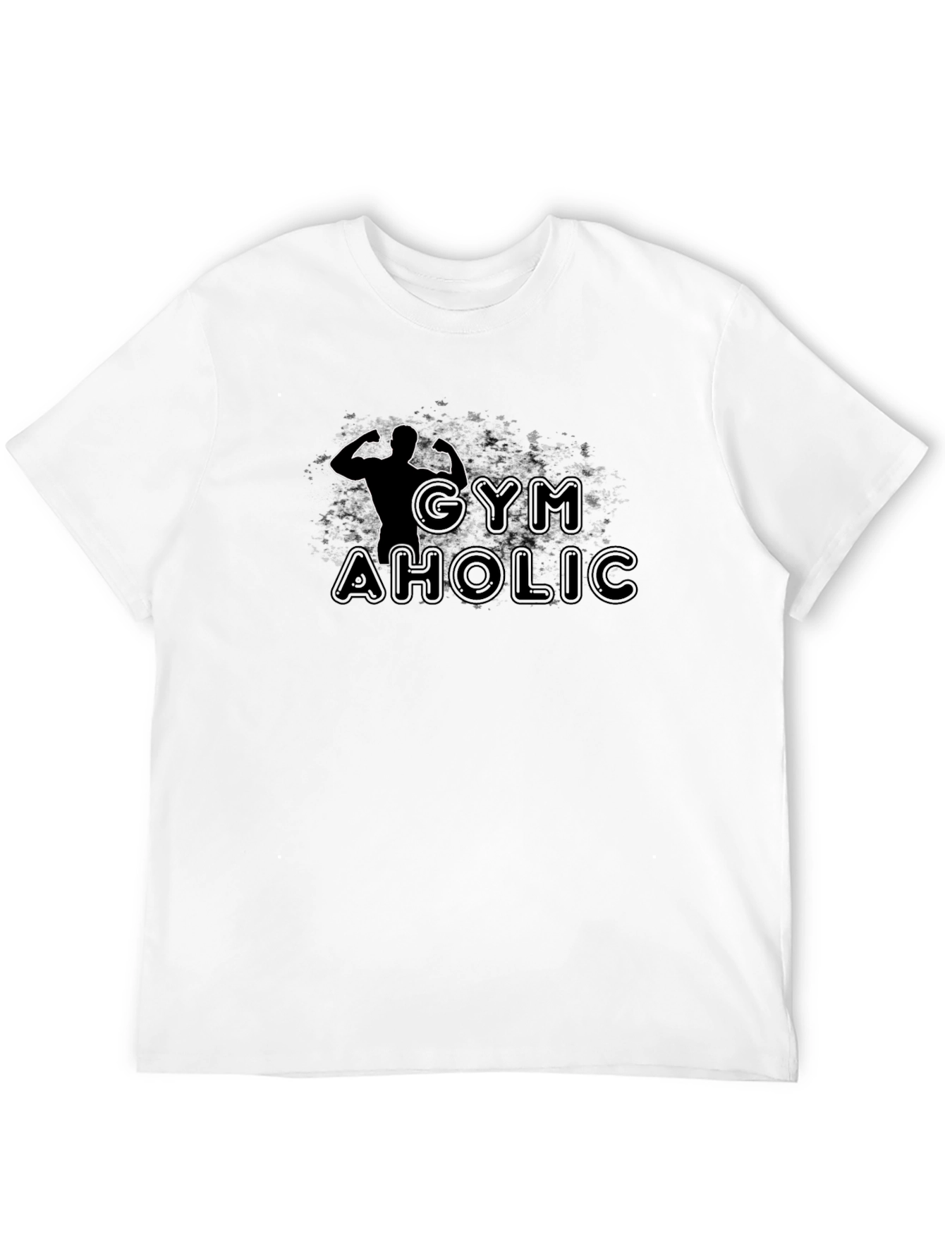 Gymaholic Black Graphic T-Shirt