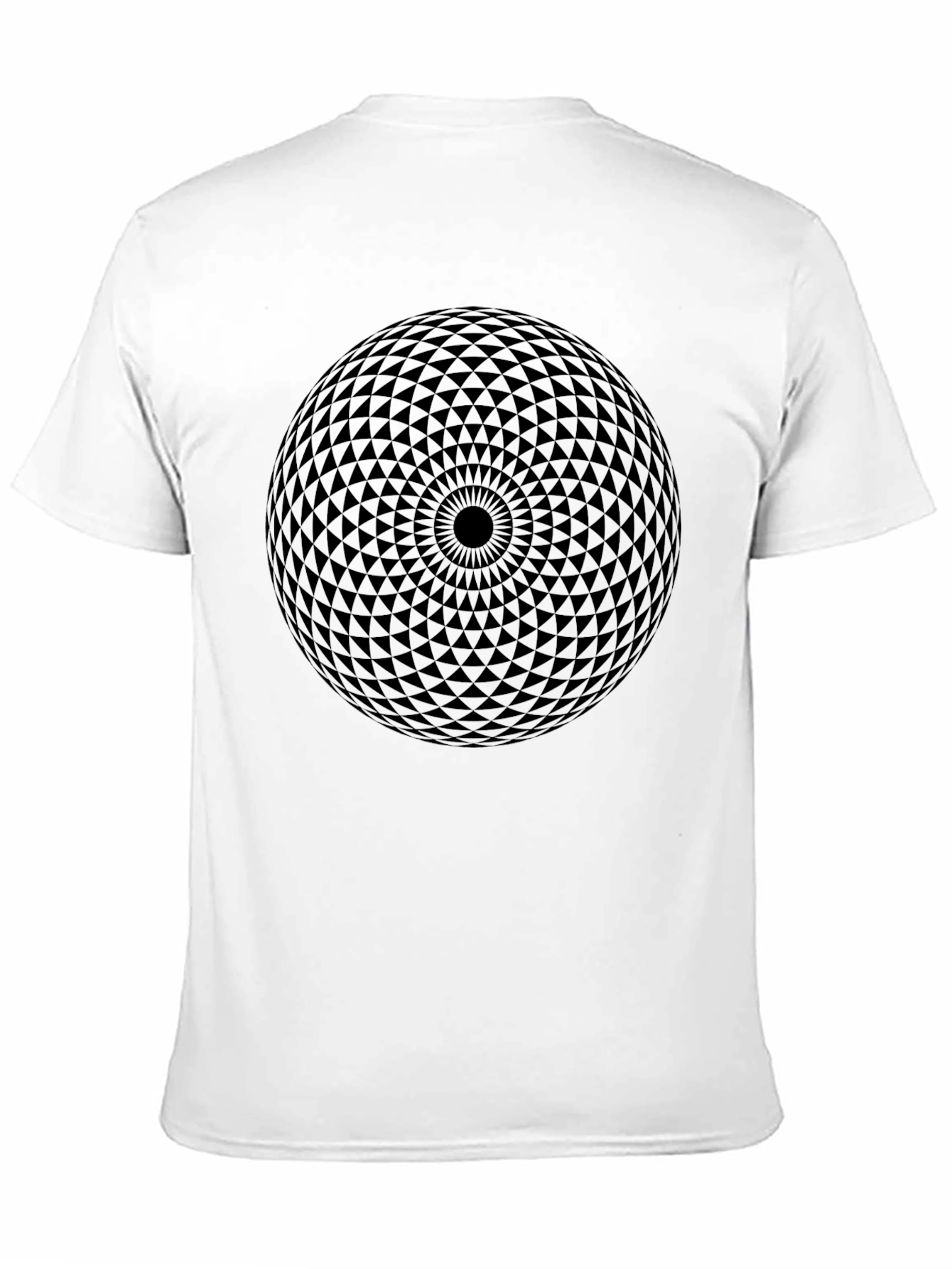 Geometric Orb Graphic Tee - Modern Black T-Shirt