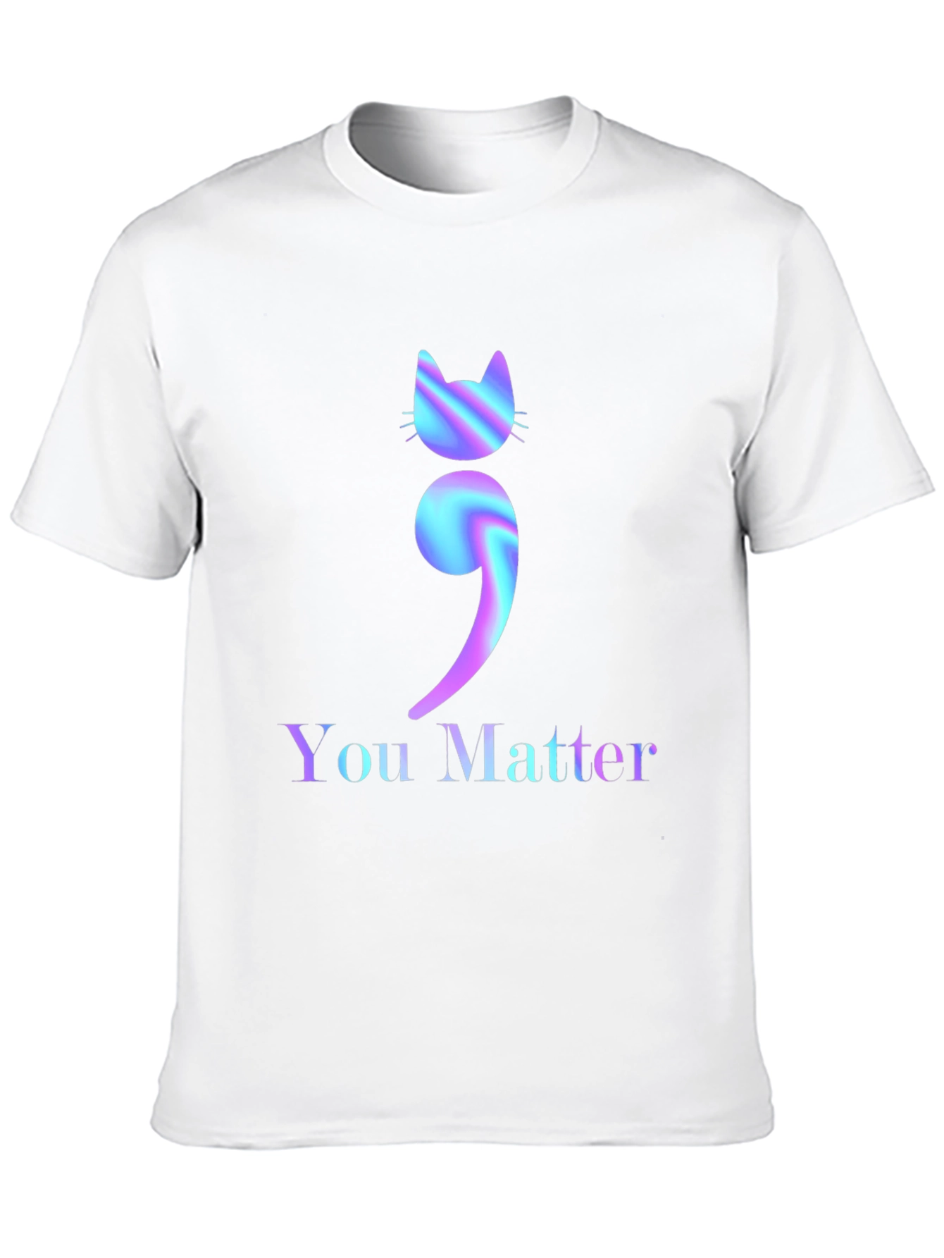 You Matter Cat Semicolon Graphic Tee