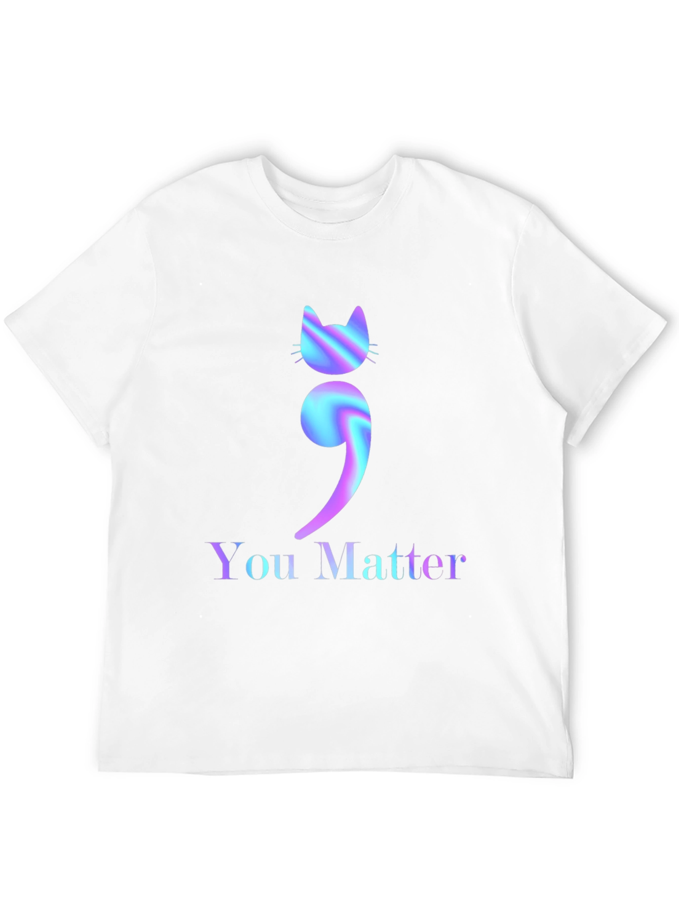 You Matter Cat Semicolon Graphic Tee