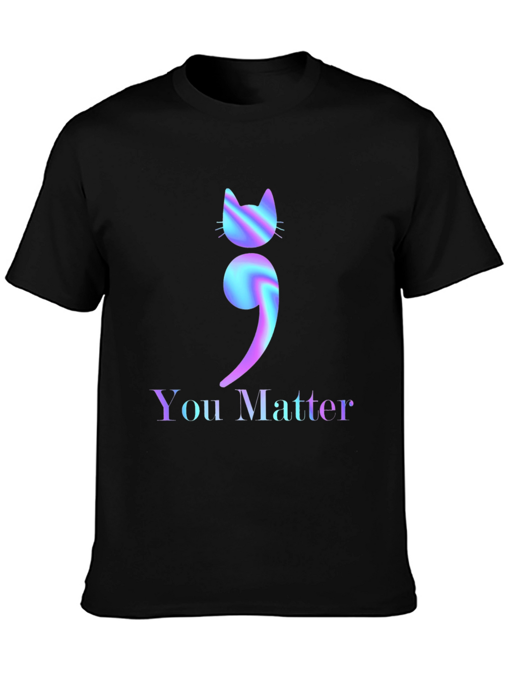 You Matter Cat Semicolon Graphic Tee