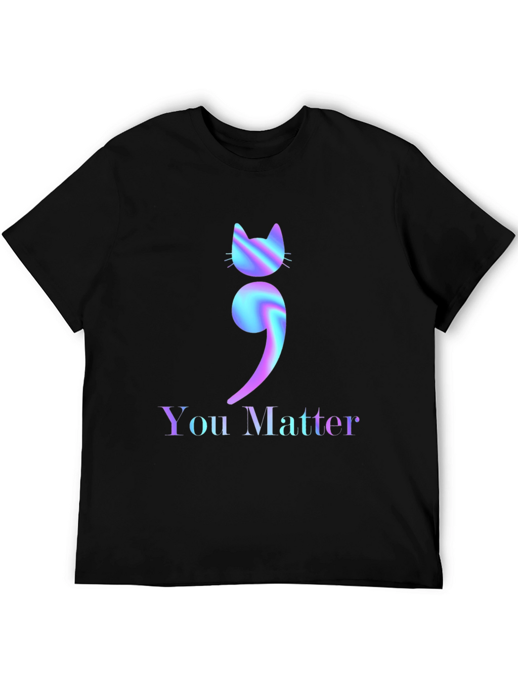 You Matter Cat Semicolon Graphic Tee