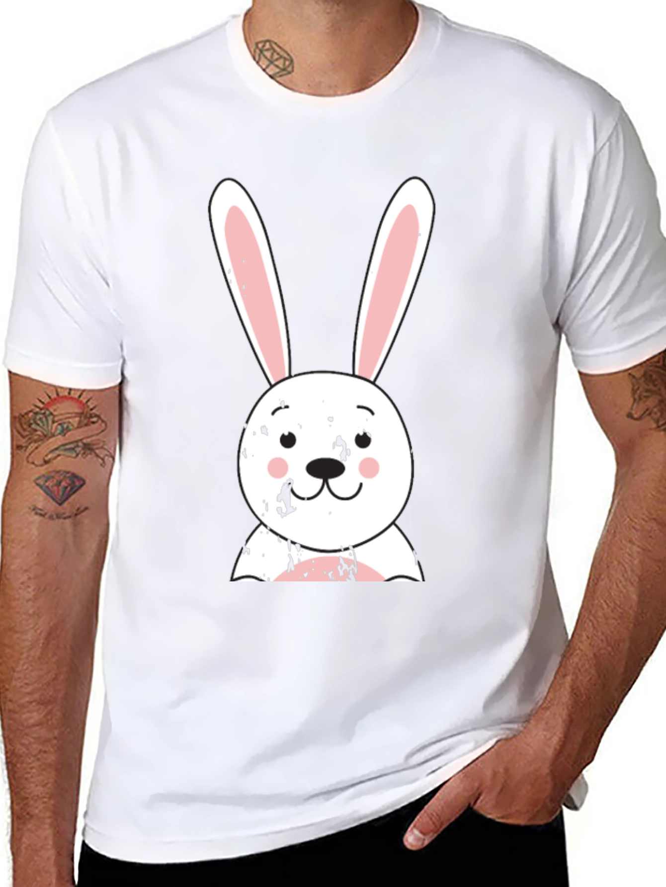 Cute Bunny Graphic Tee - Easter Gift Idea!