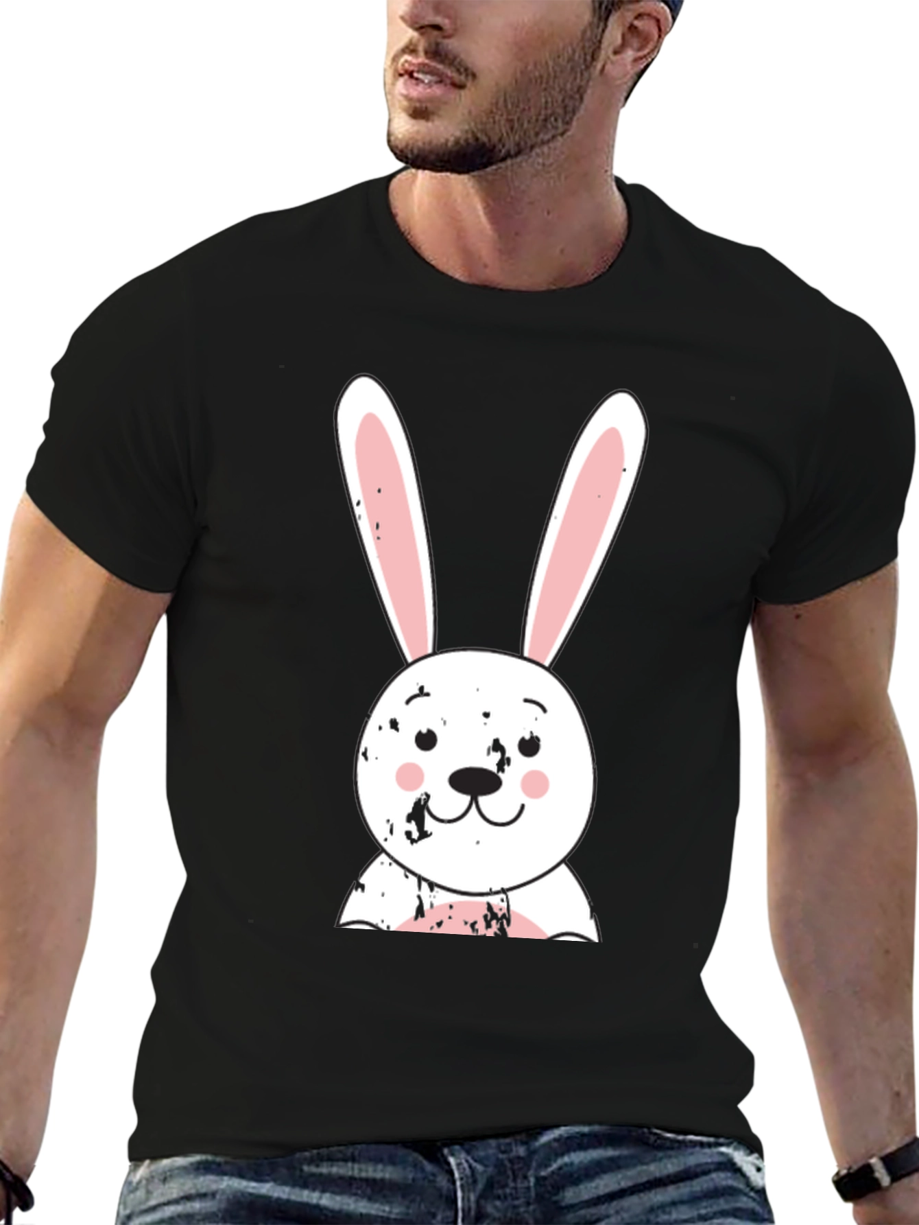 Cute Bunny Graphic Tee - Easter Gift Idea!