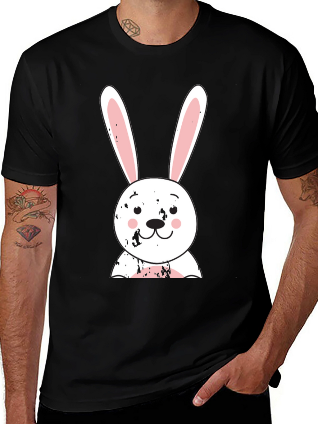 Cute Bunny Graphic Tee - Easter Gift Idea!