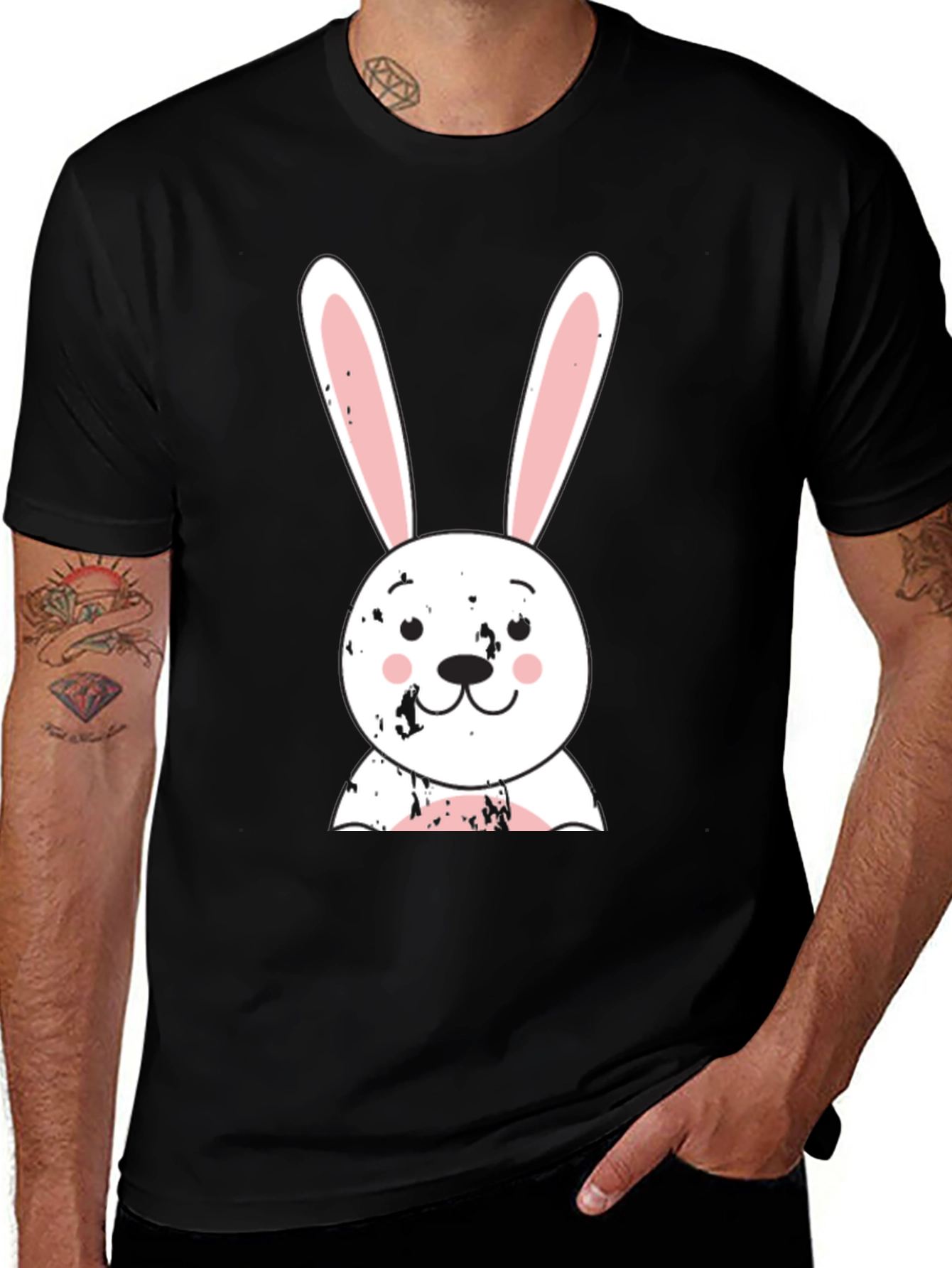 Cute Bunny Graphic Tee - Easter Gift Idea!