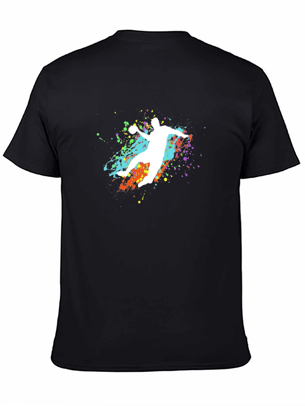 Handball Splash Graphic T-Shirt - Unique Design