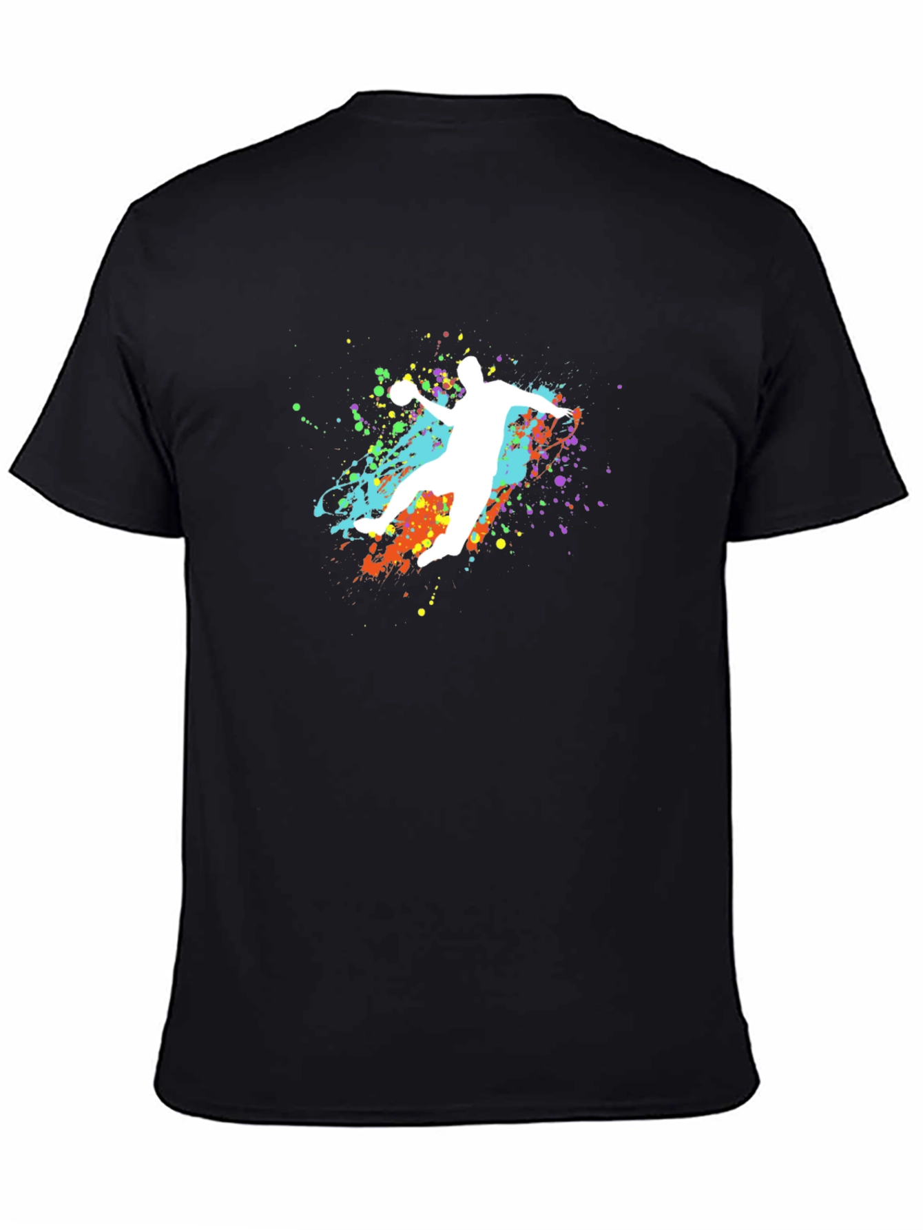 Handball Splash Graphic T-Shirt - Unique Design