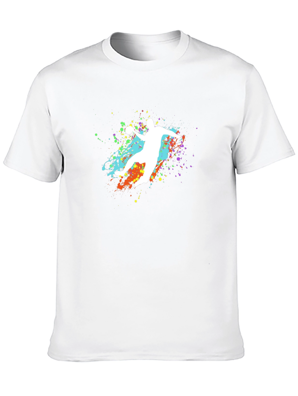 Handball Splash Graphic T-Shirt - Unique Design