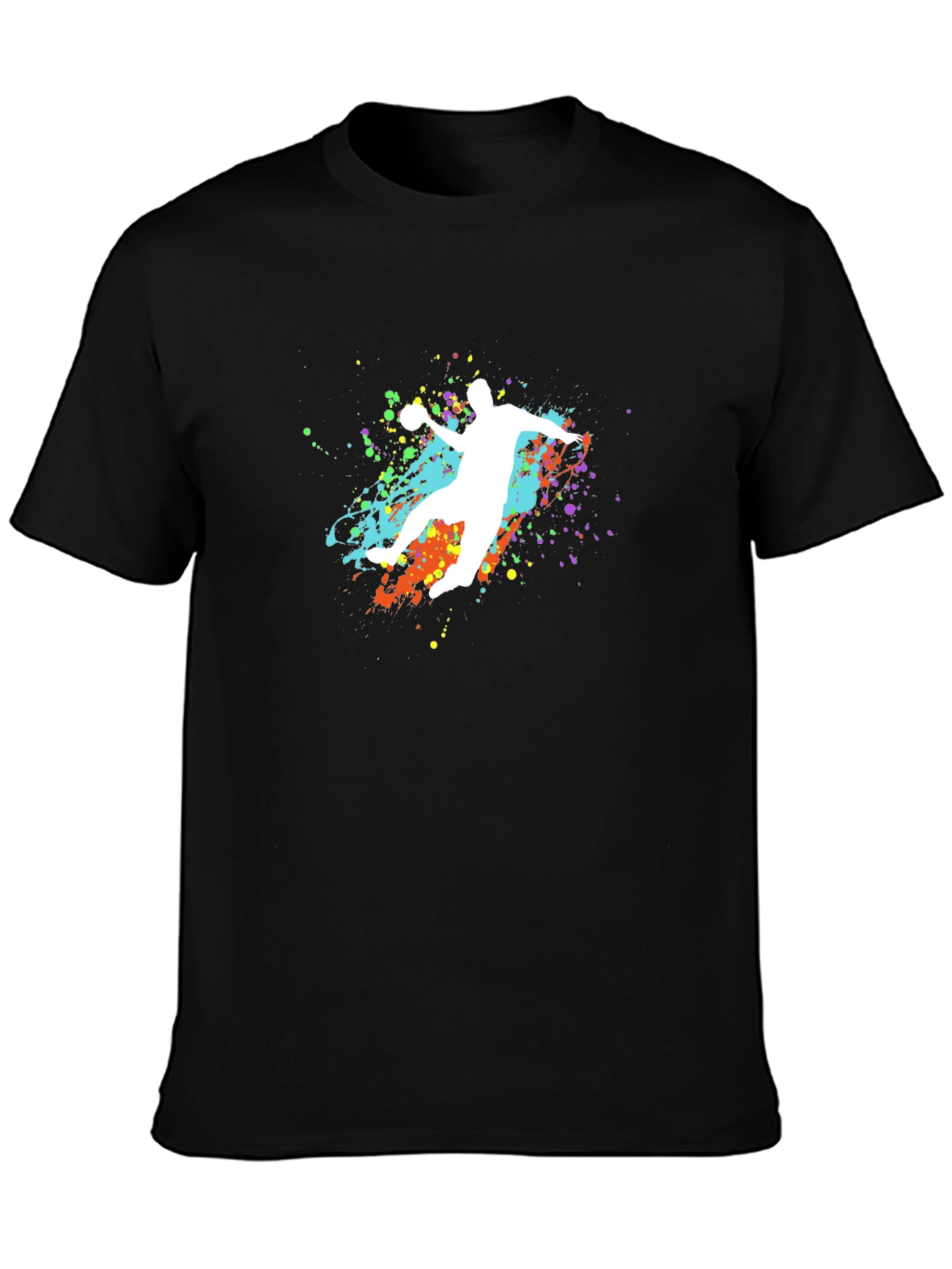 Handball Splash Graphic T-Shirt - Unique Design