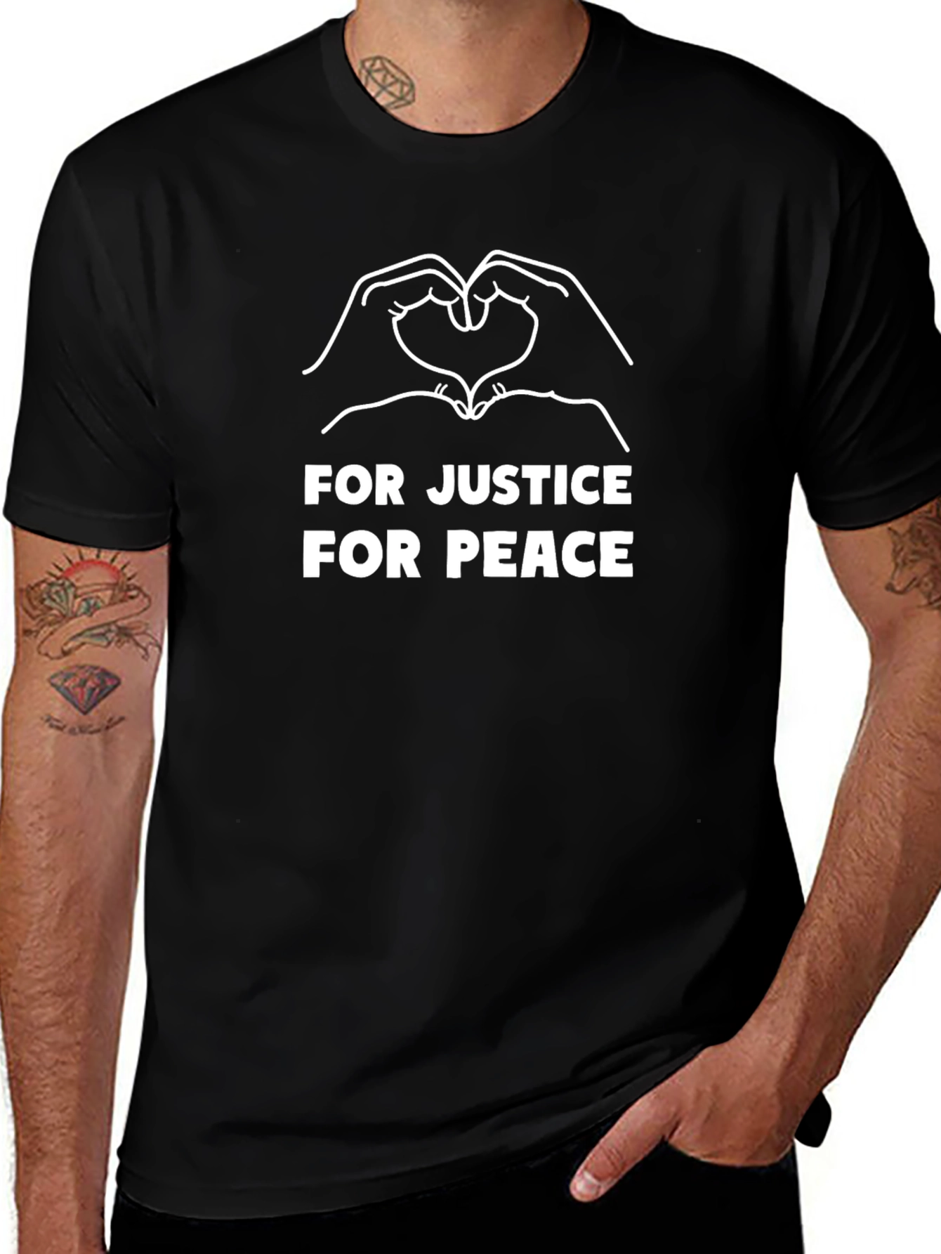 Justice & Peace Graphic T-Shirt