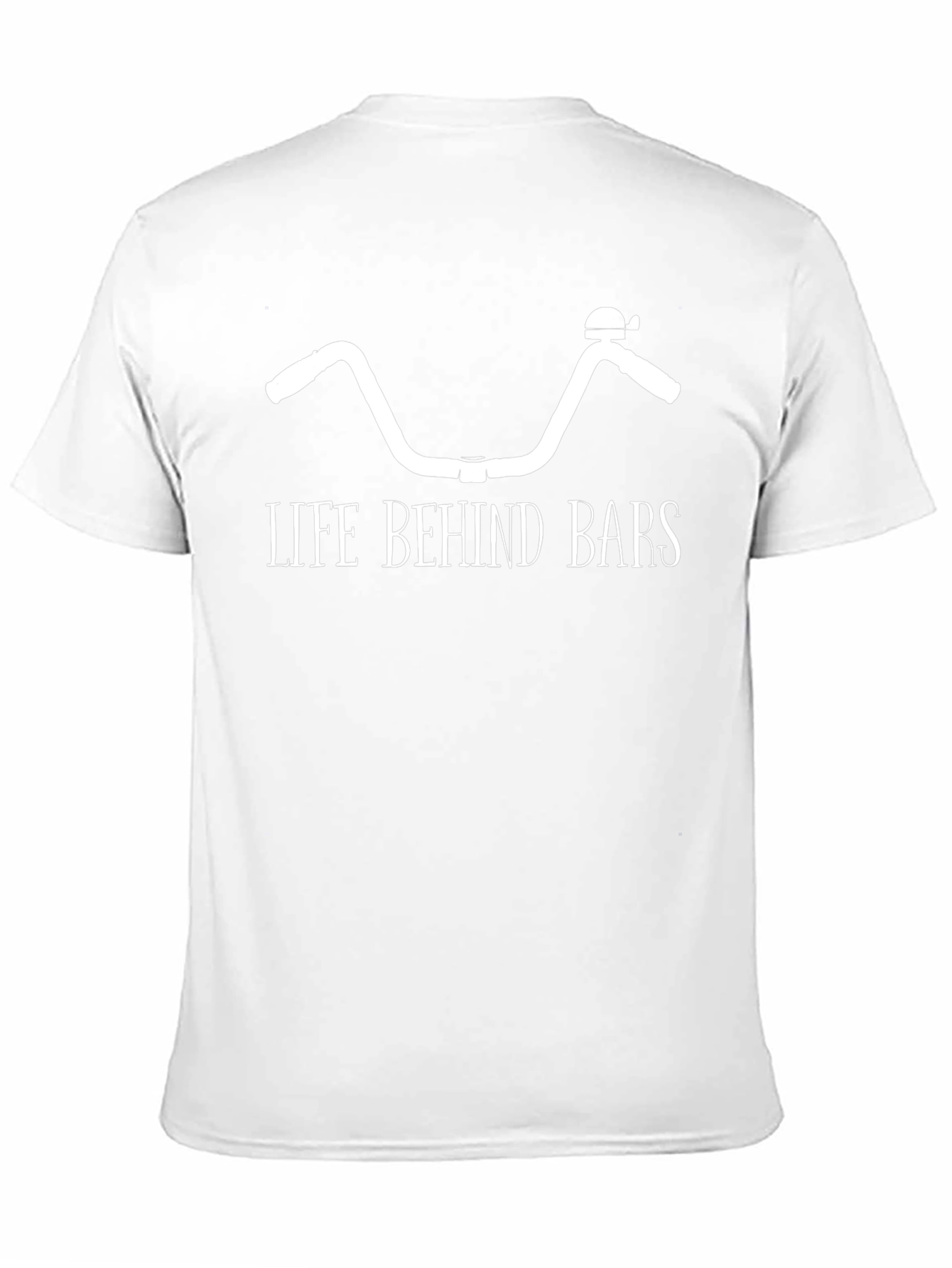 Life Behind Bars Graphic Tee - Bicycle Handlebar Design