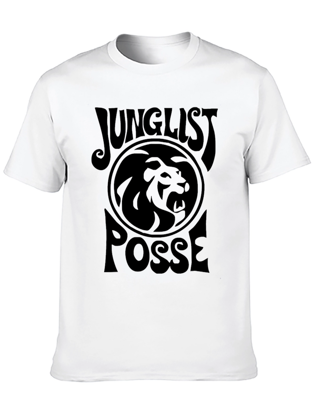 Junglist Posse Lion Graphic Tee - Black