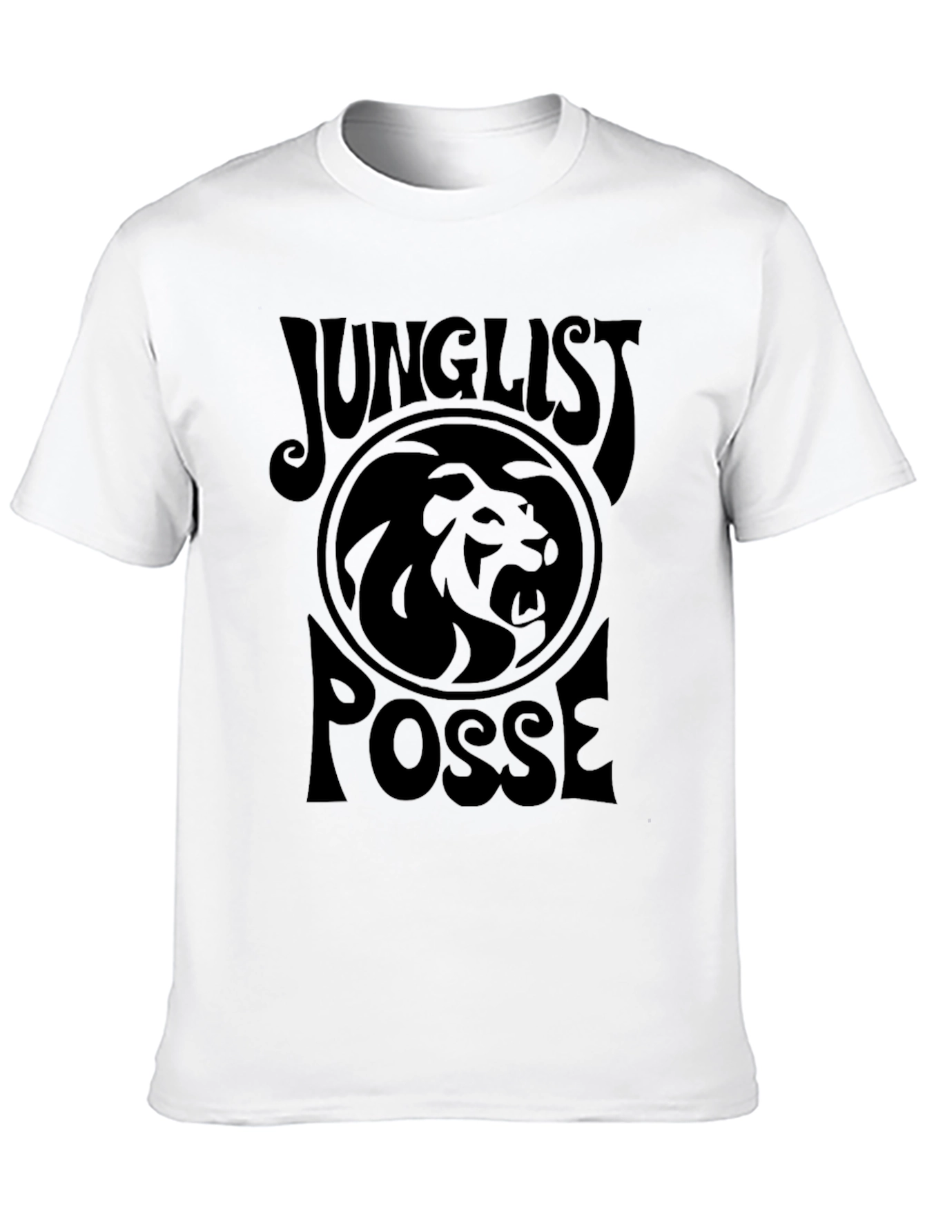 Junglist Posse Lion Graphic Tee - Black