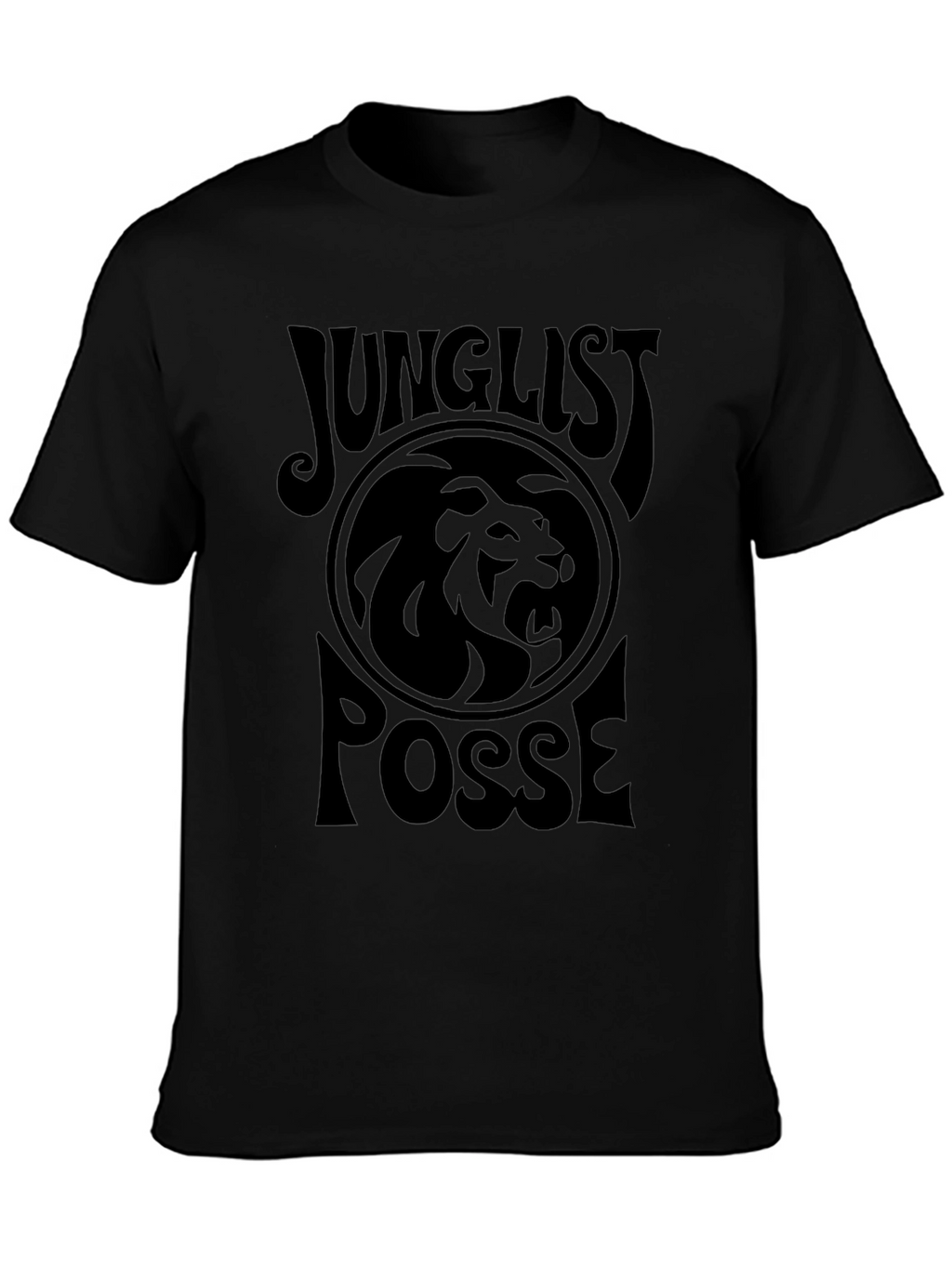 Junglist Posse Lion Graphic Tee - Black