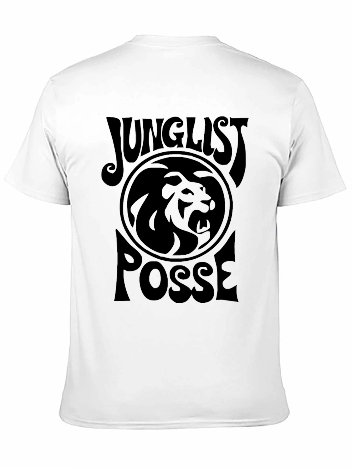Junglist Posse Lion Graphic Tee - Black