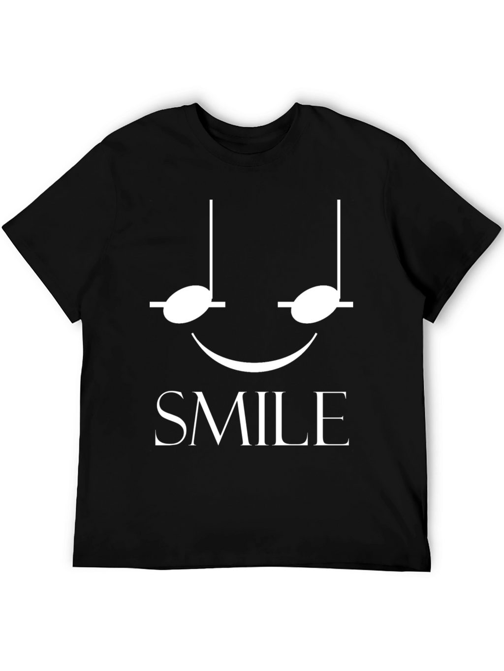 Smile T-Shirt - Musical Note Face Design