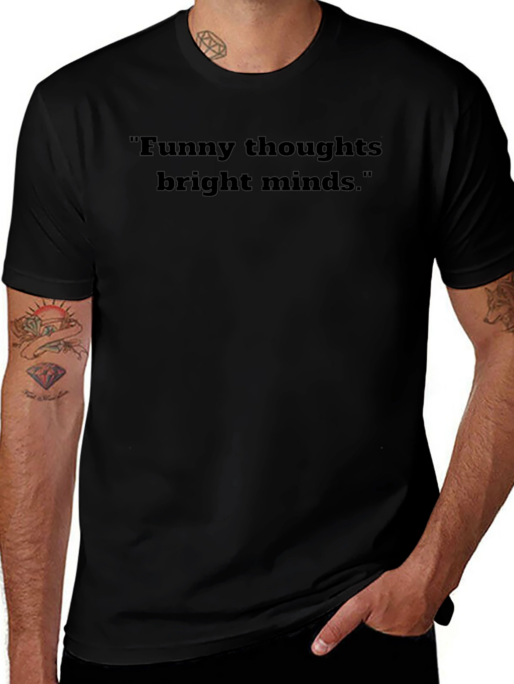 Funny Thoughts Bright Minds Graphic T-Shirt