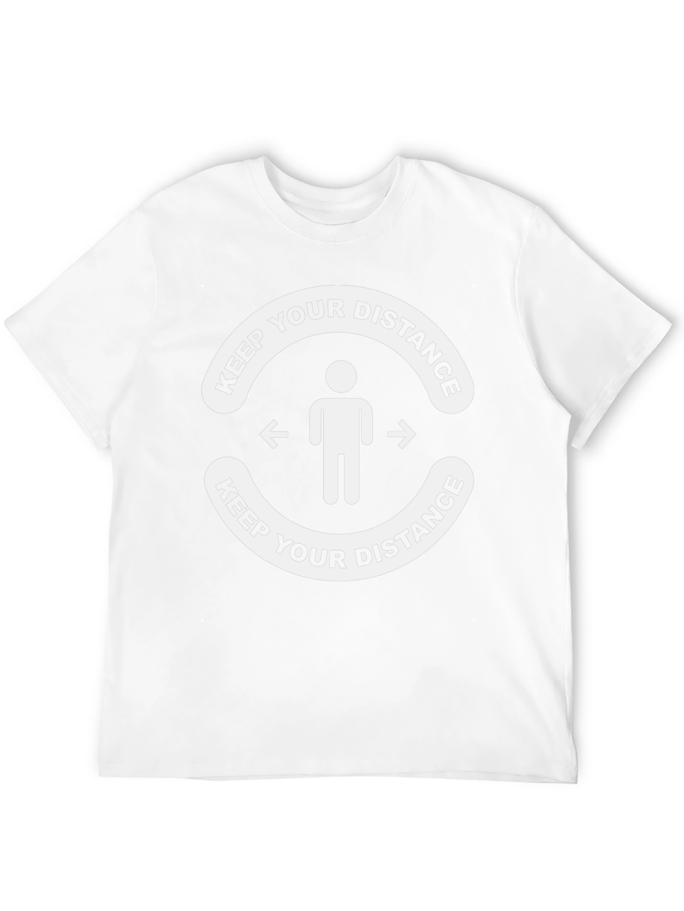 Keep Your Distance Graphic Tee - Black