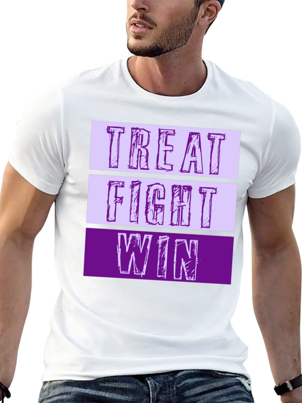 Treat Fight Win T-Shirt | Motivational Graphic Tee