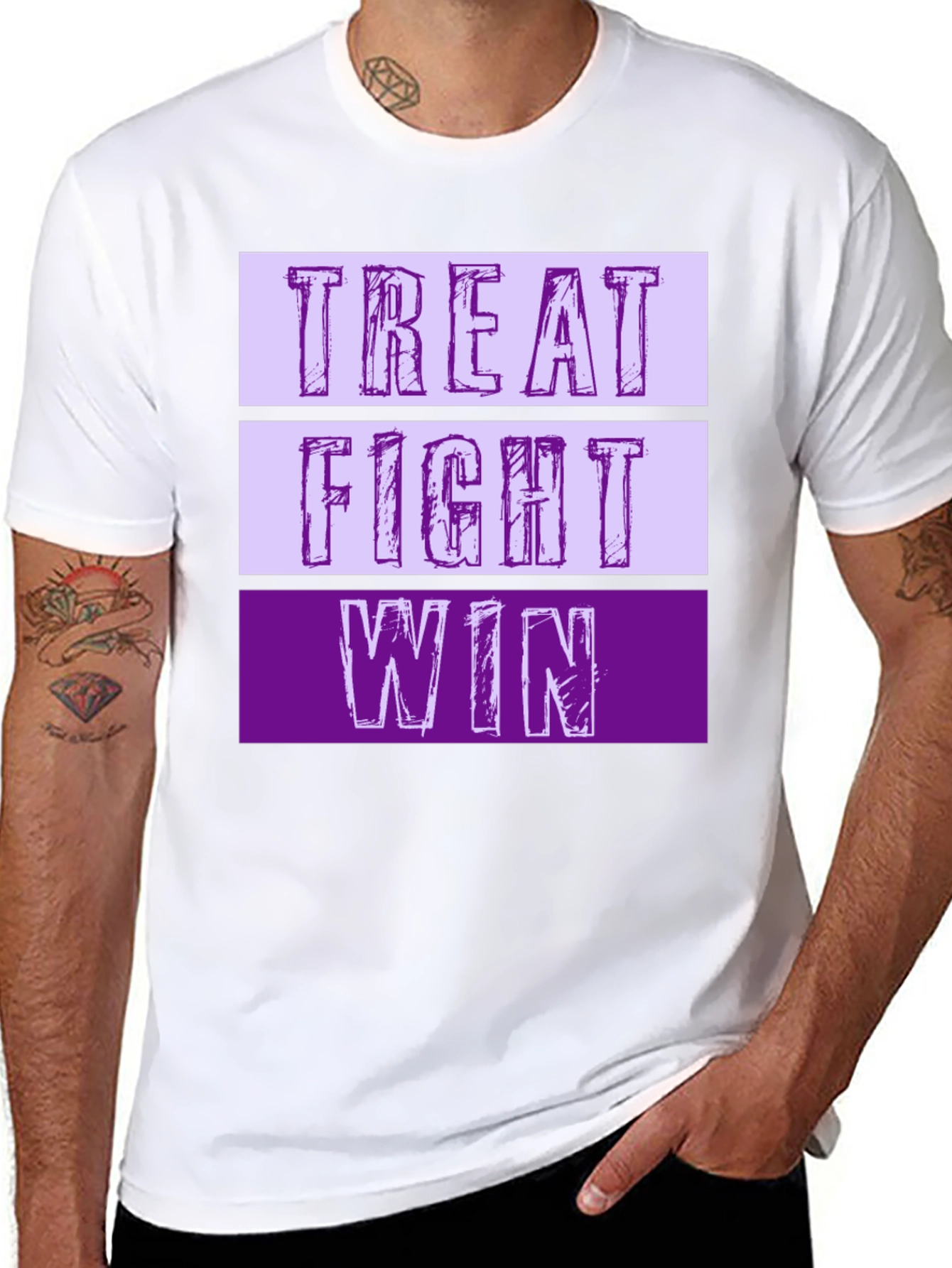 Treat Fight Win T-Shirt | Motivational Graphic Tee