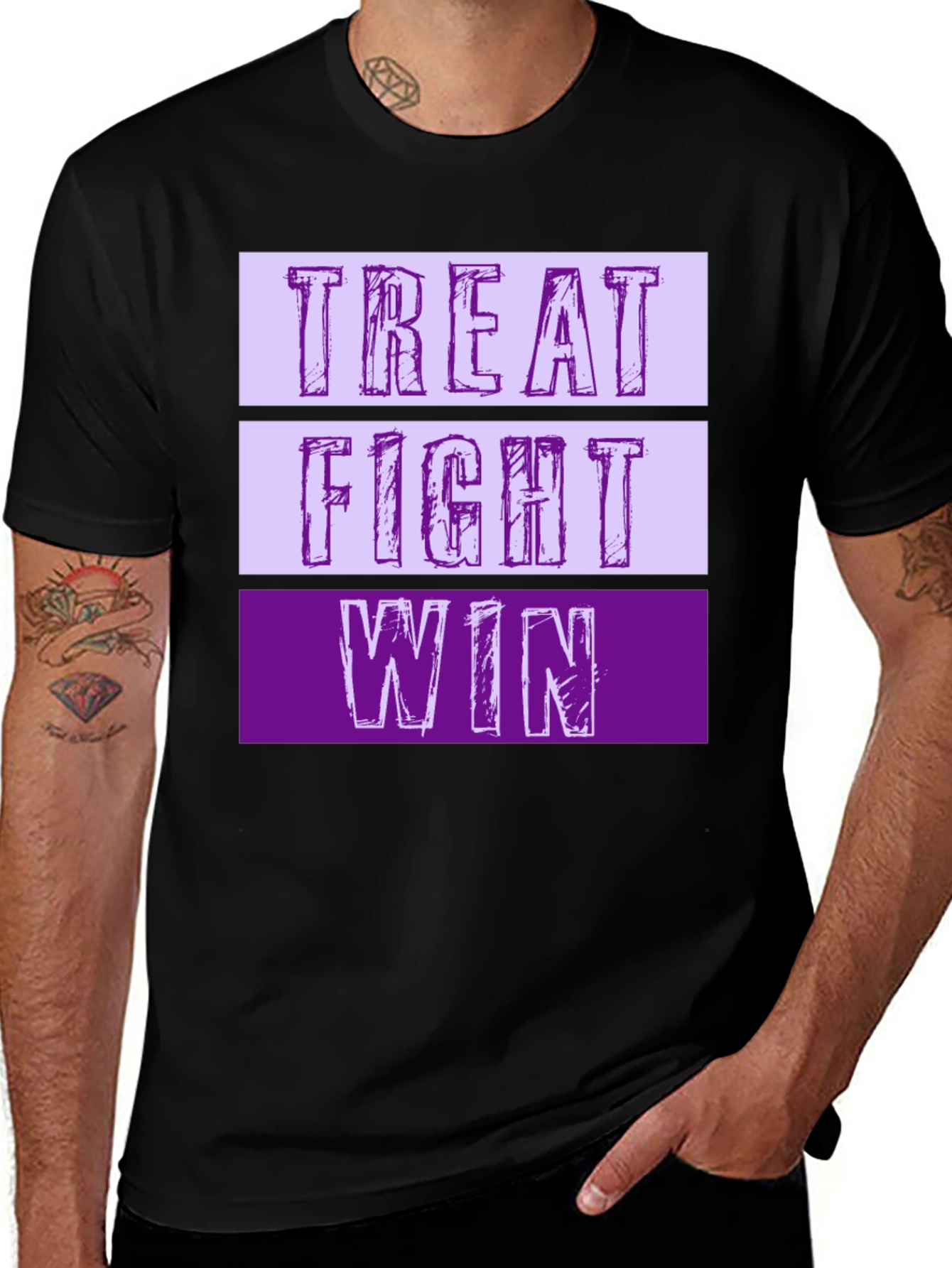 Treat Fight Win T-Shirt | Motivational Graphic Tee