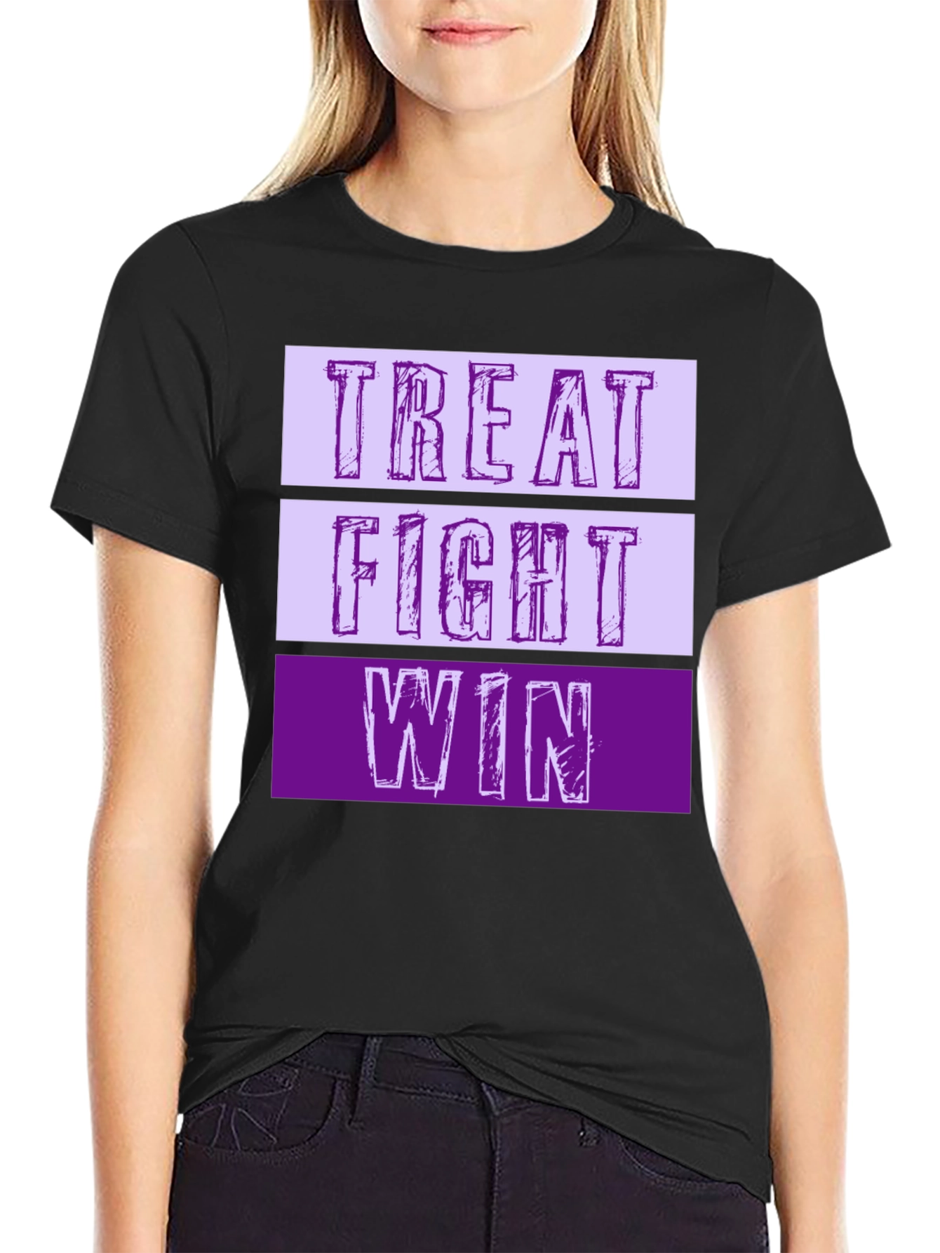 Treat Fight Win T-Shirt | Motivational Graphic Tee