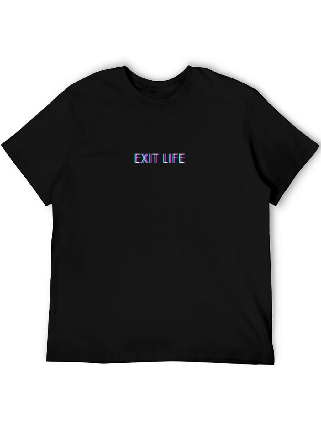 Exit Life Graphic Print Crew Neck T-Shirt