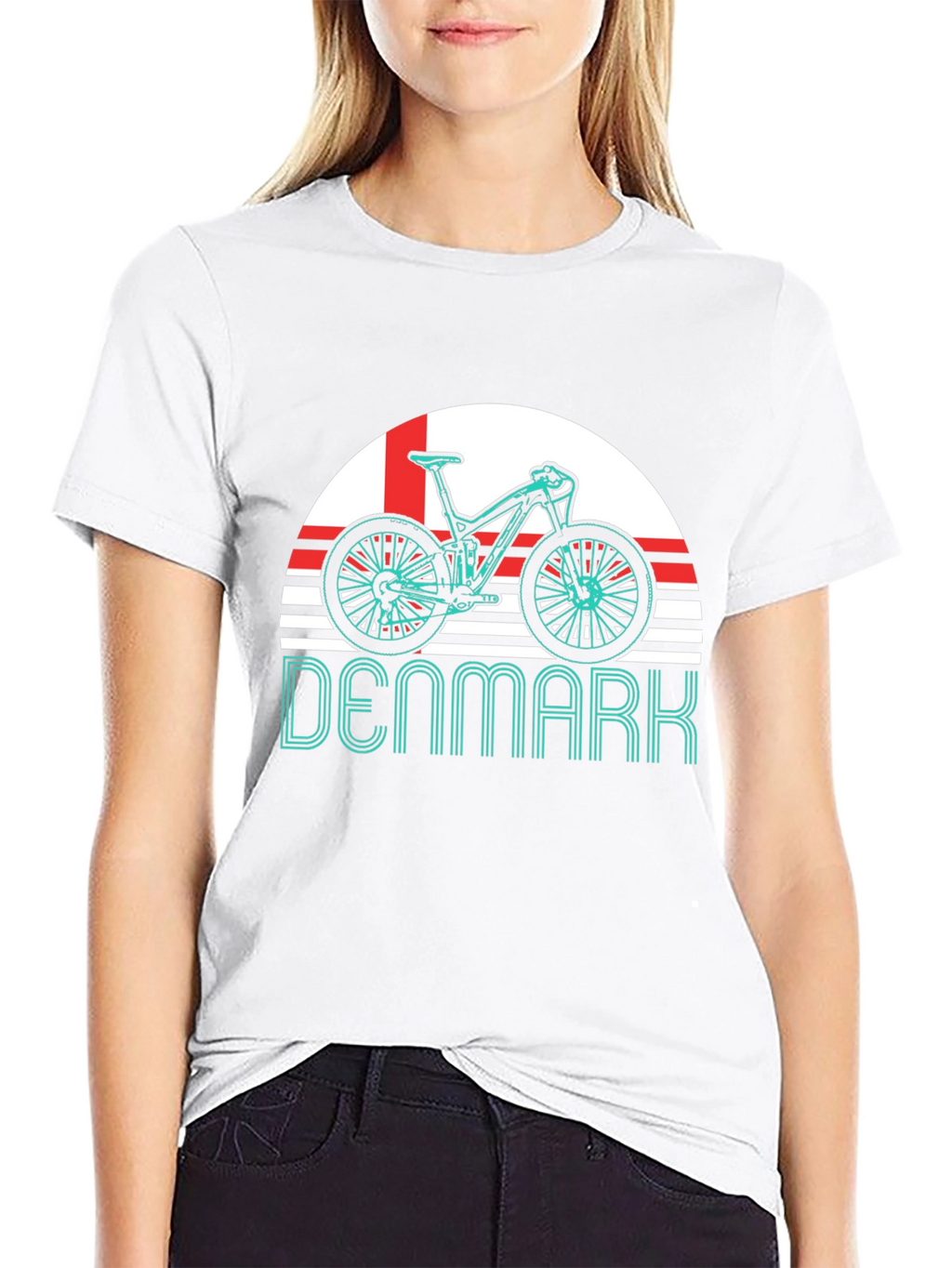 Denmark Bike T-Shirt - Mountain Biking Fan Tee