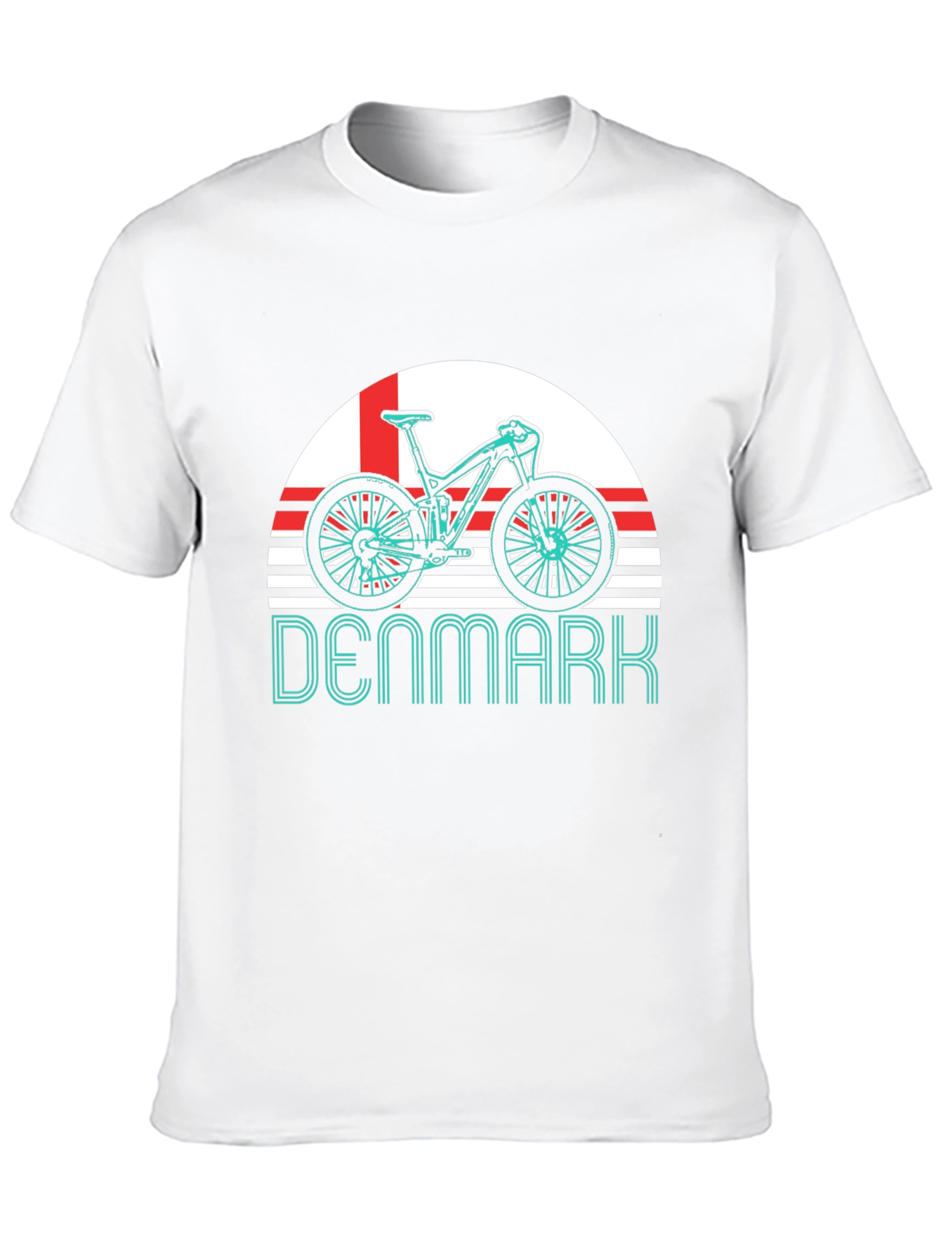 Denmark Bike T-Shirt - Mountain Biking Fan Tee