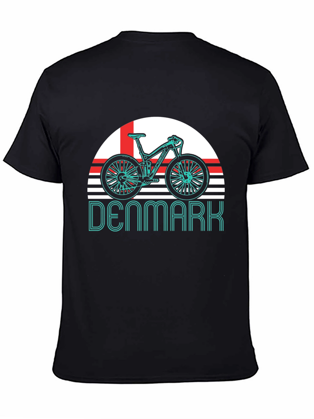 Denmark Bike T-Shirt - Mountain Biking Fan Tee