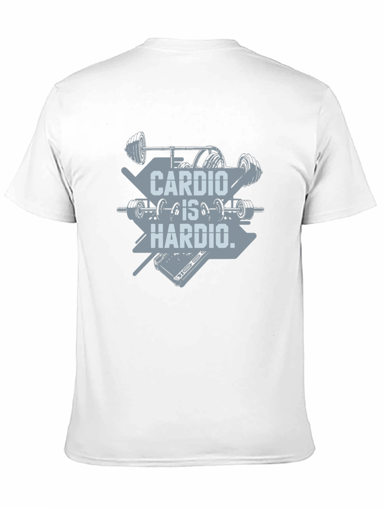 Cardio Is Hardio T-Shirt - Weightlifting Gym Tee