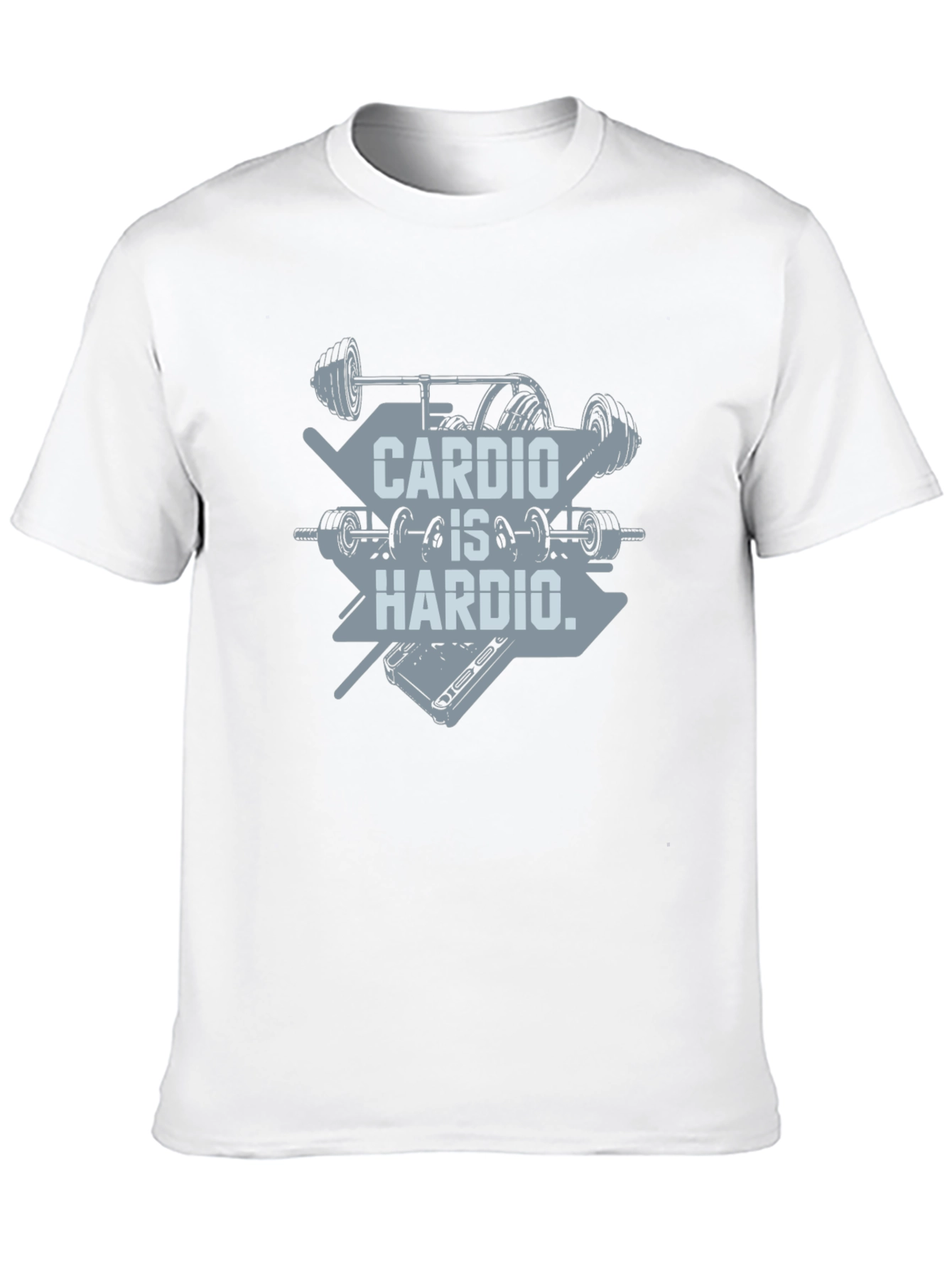 Cardio Is Hardio T-Shirt - Weightlifting Gym Tee