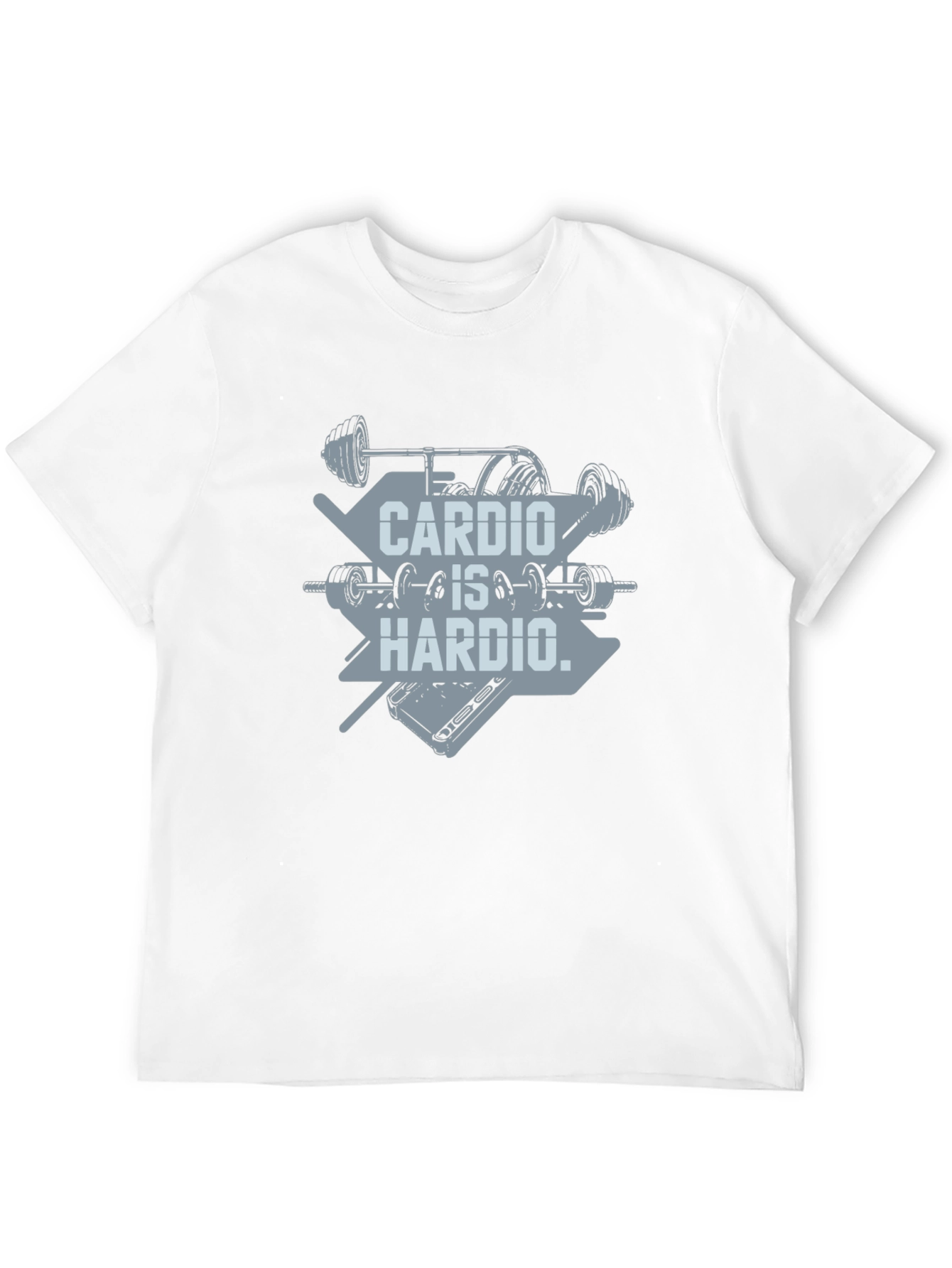 Cardio Is Hardio T-Shirt - Weightlifting Gym Tee