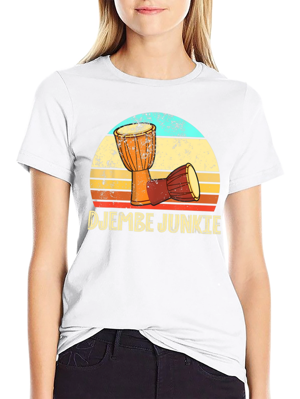Djembe Junkie Retro T-Shirt