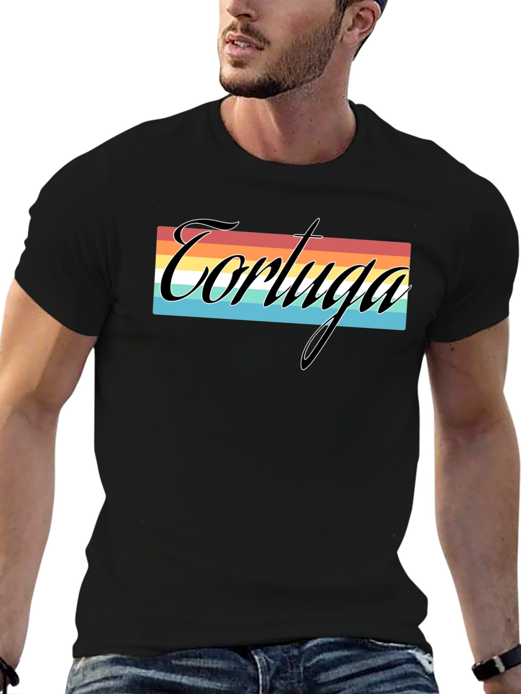 Tortuga Retro Striped Graphic Tee