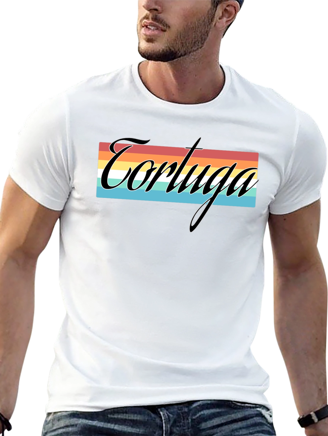Tortuga Retro Striped Graphic Tee