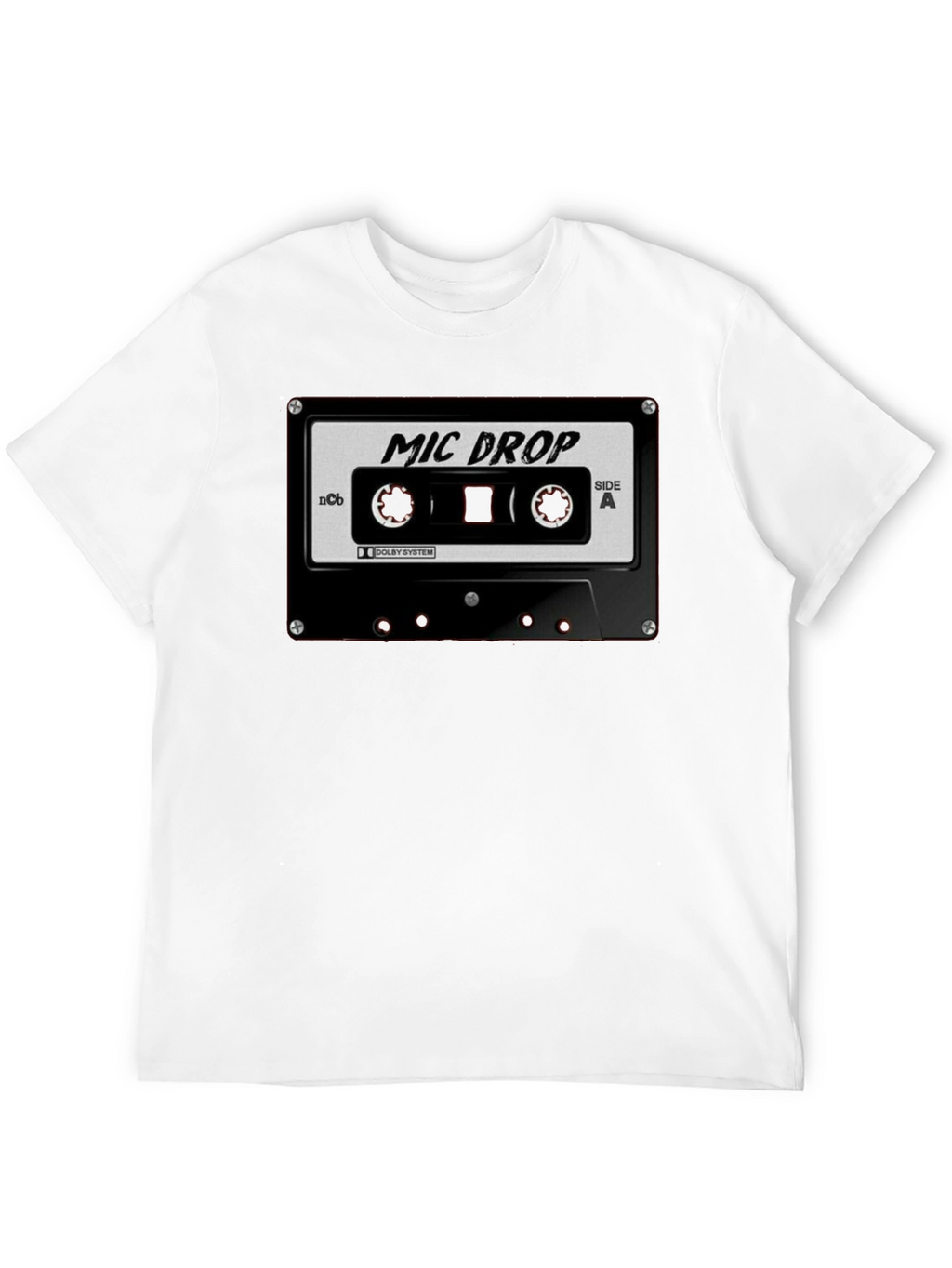 Mic Drop Cassette Tape Black T-Shirt