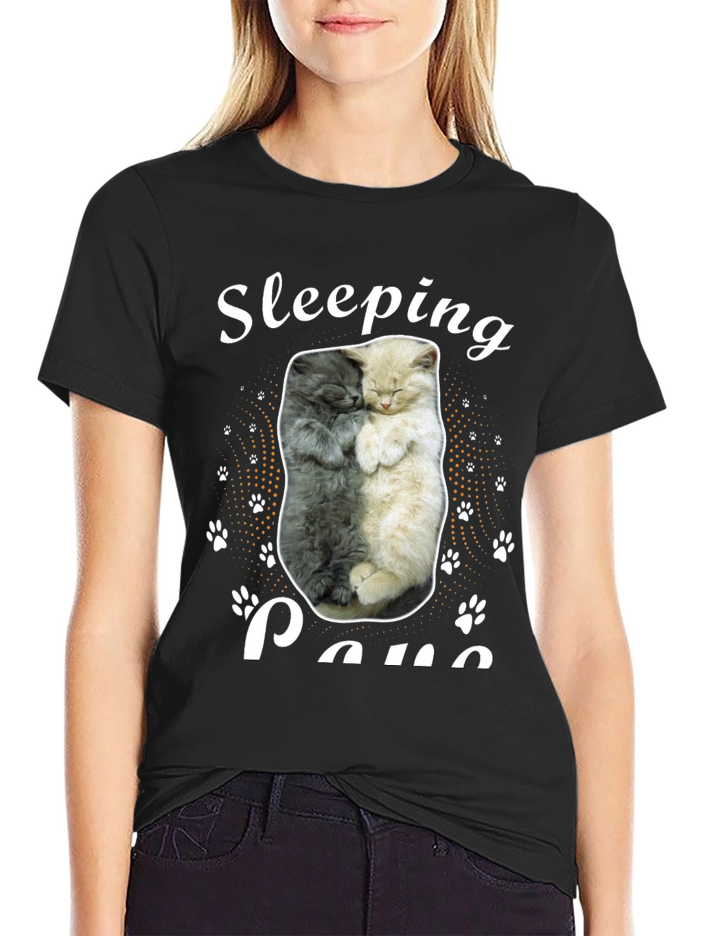 Sleeping Cats Graphic Tee - Cute Animal Lover Shirt
