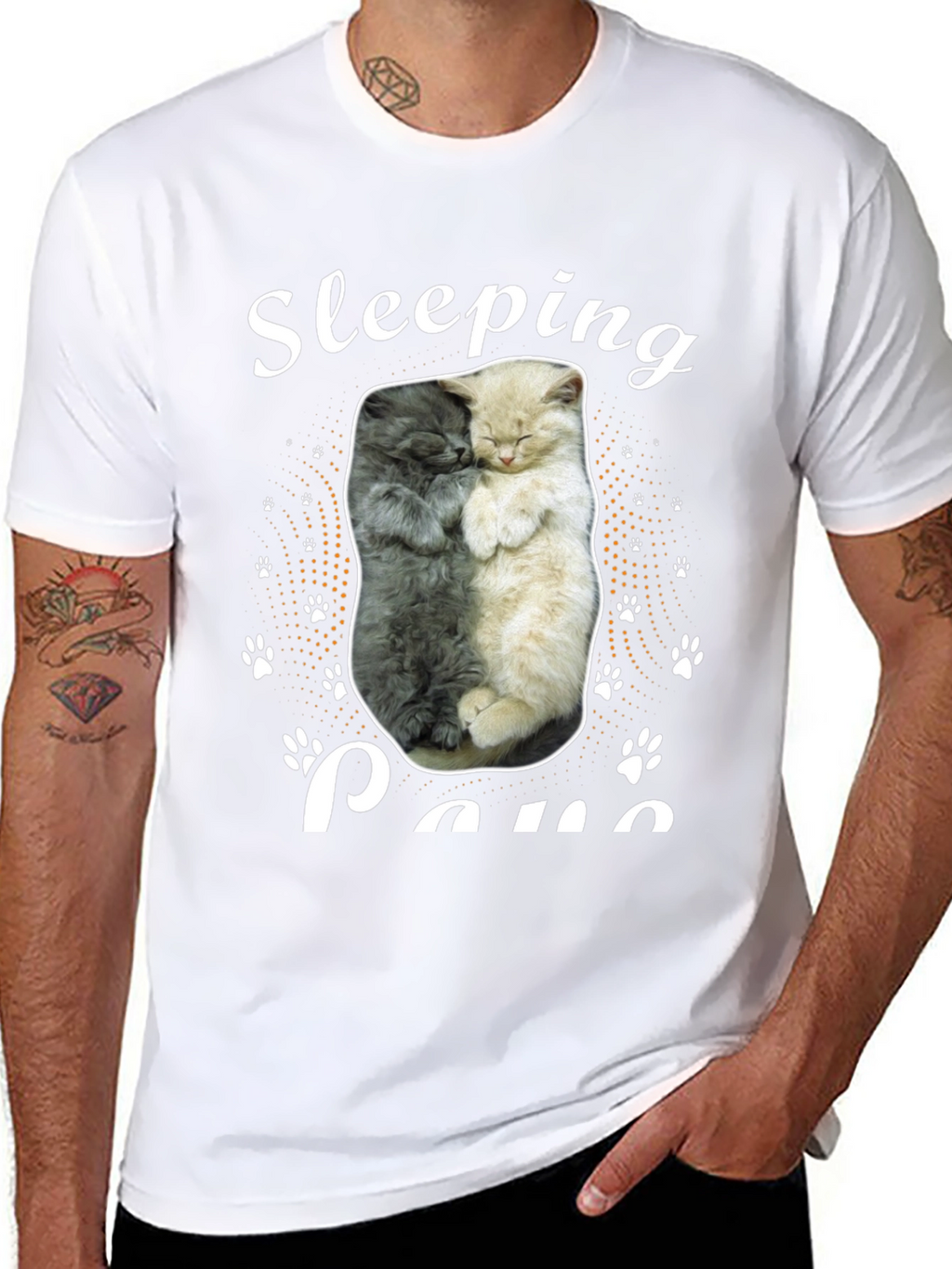 Sleeping Cats Graphic Tee - Cute Animal Lover Shirt