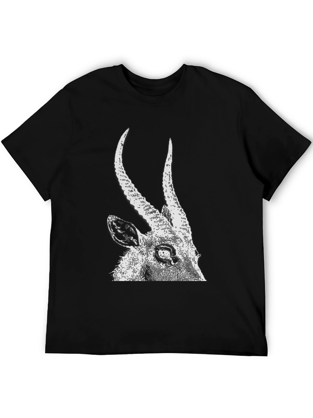 Antelope Graphic Tee - Black Cotton T-Shirt