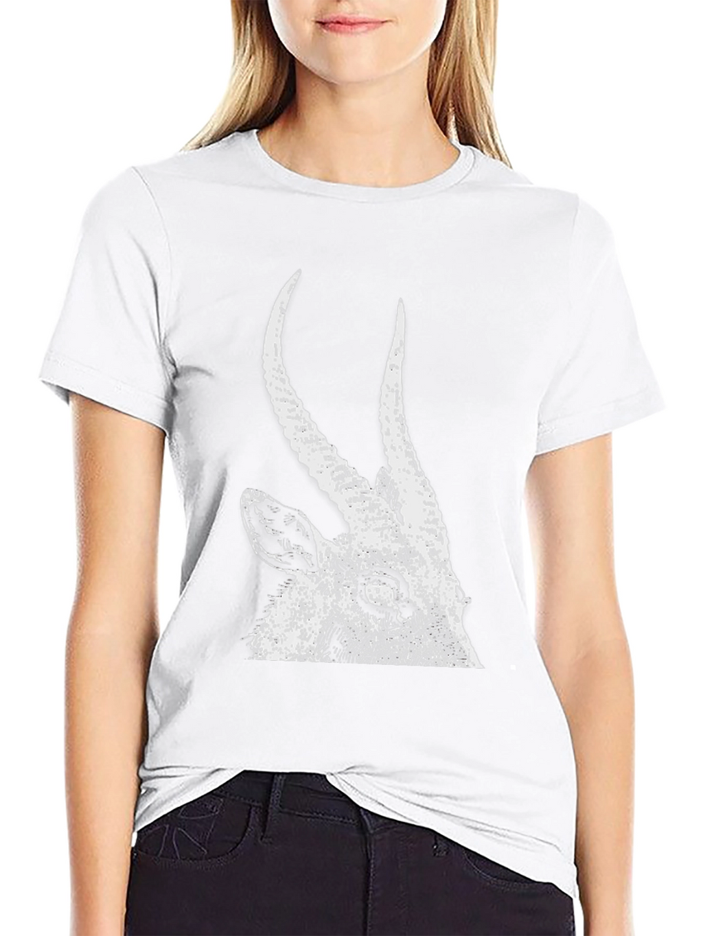 Antelope Graphic Tee - Black Cotton T-Shirt