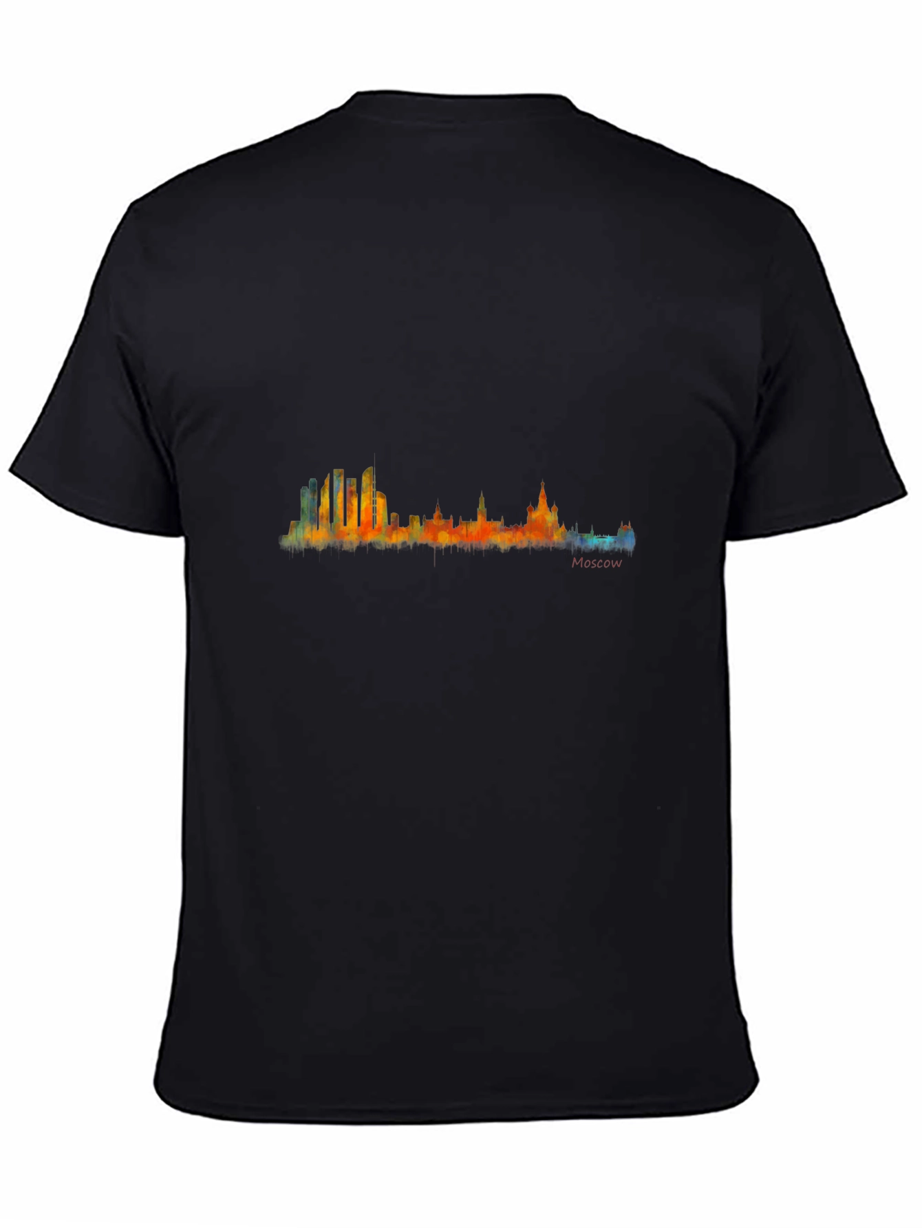 Moscow Skyline Graphic Tee - Mens Black T-Shirt