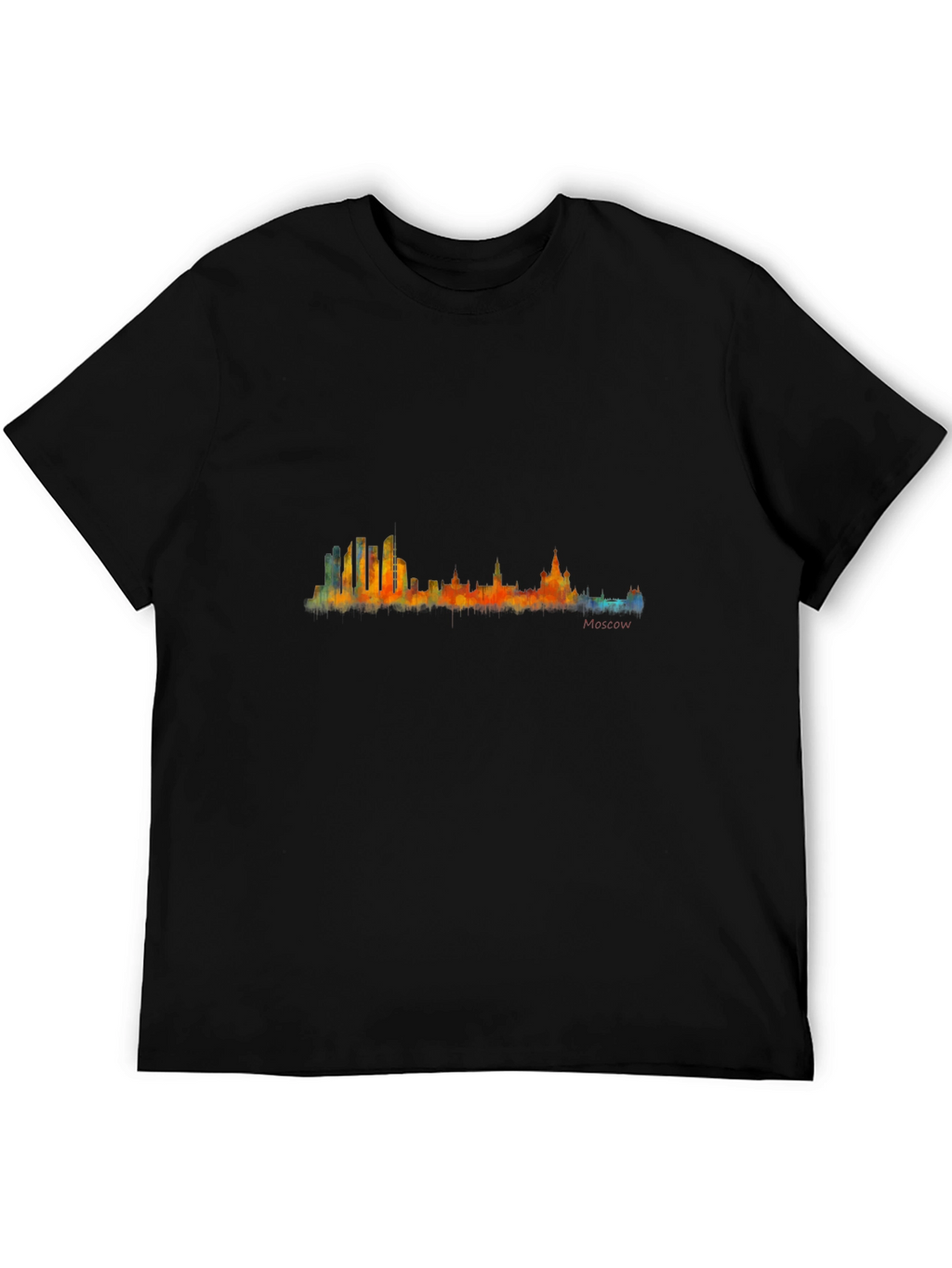 Moscow Skyline Graphic Tee - Mens Black T-Shirt