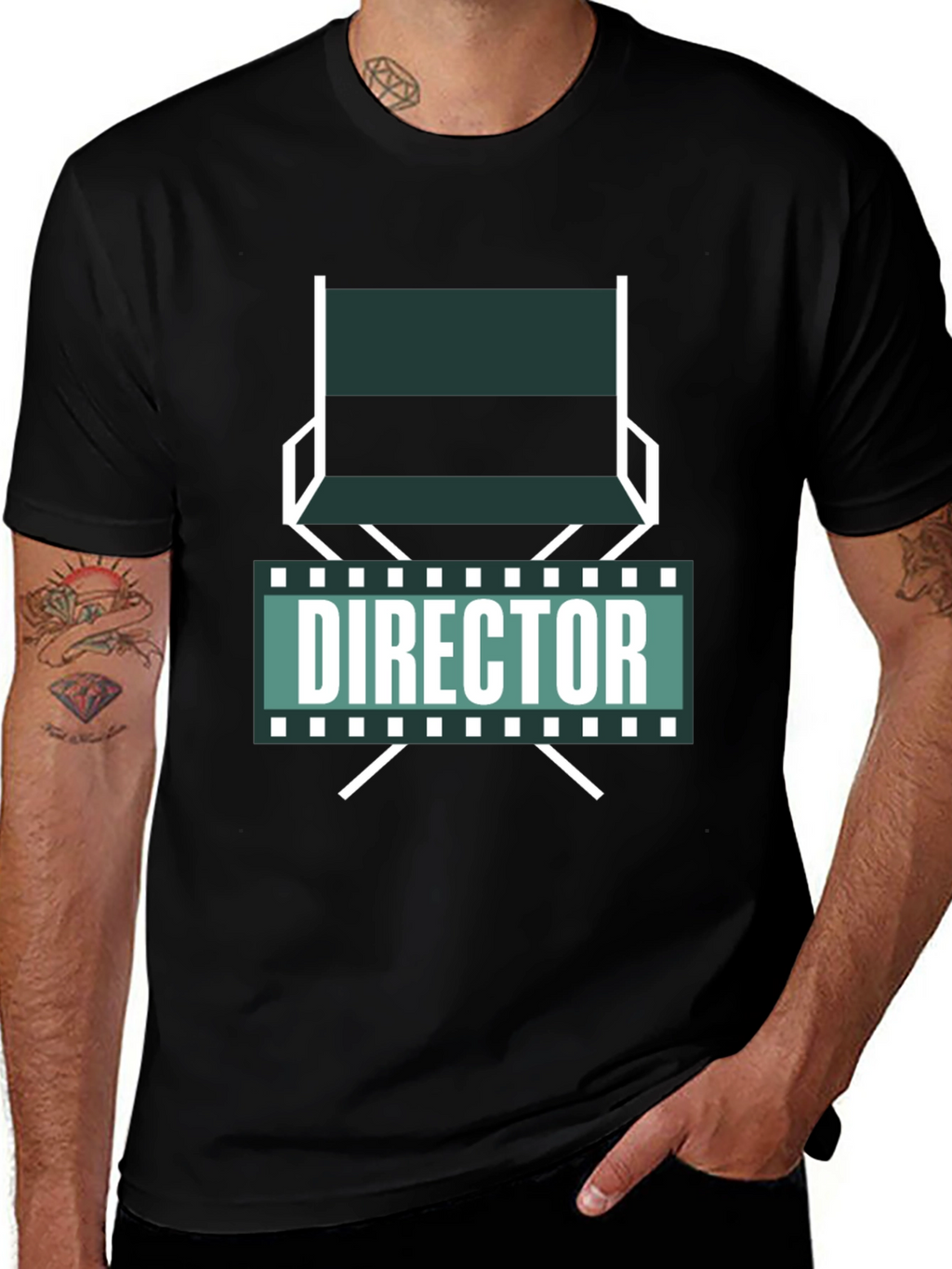 Director Chair Graphic Tee - Movie Lover T-Shirt