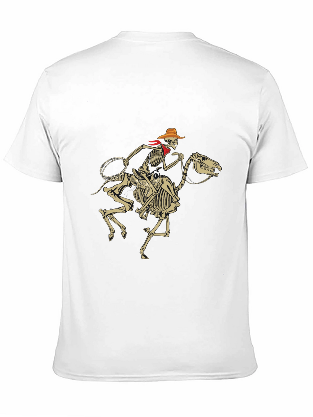 Skeleton Cowboy Rider Graphic Tee - Black